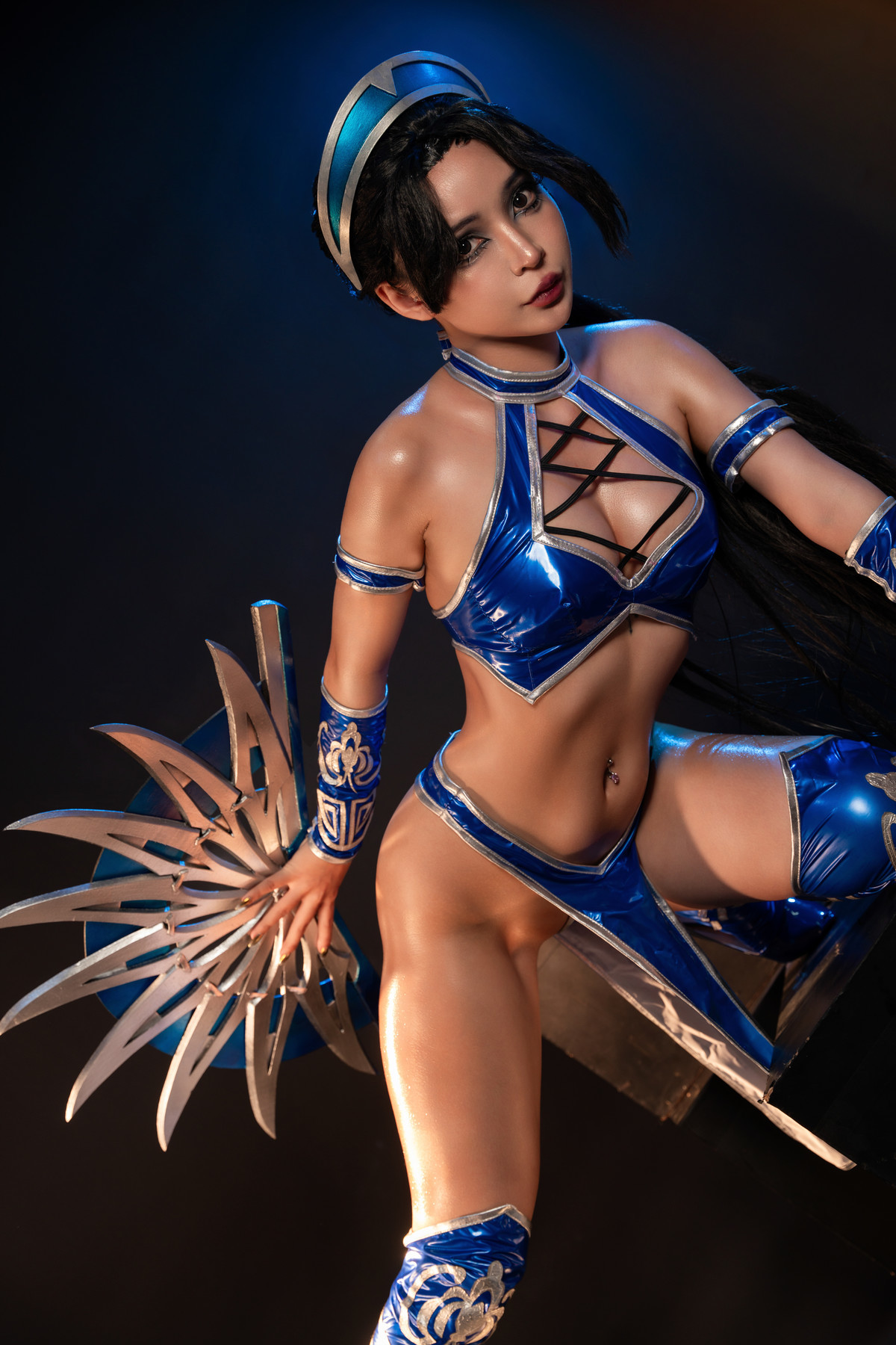 Cosplay Umeko.J Kitana Mortal Kombat Set.01(1)