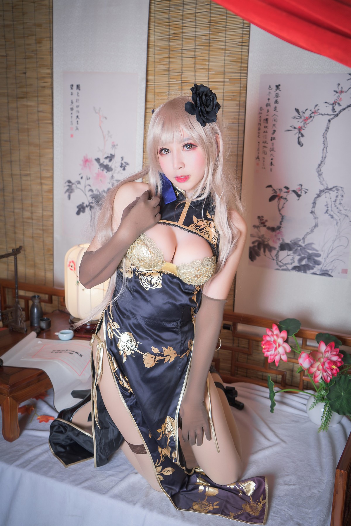 黑米粥 Cosplay 金莲(2)