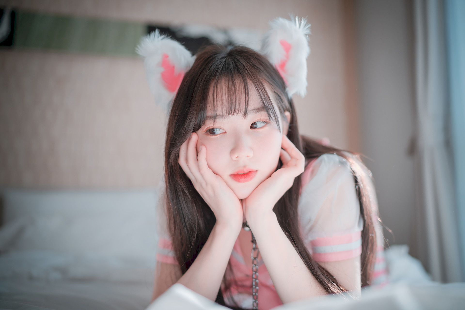 Myua 뮤아, [DJAWA] Catgirl in Pink Set.01(24)