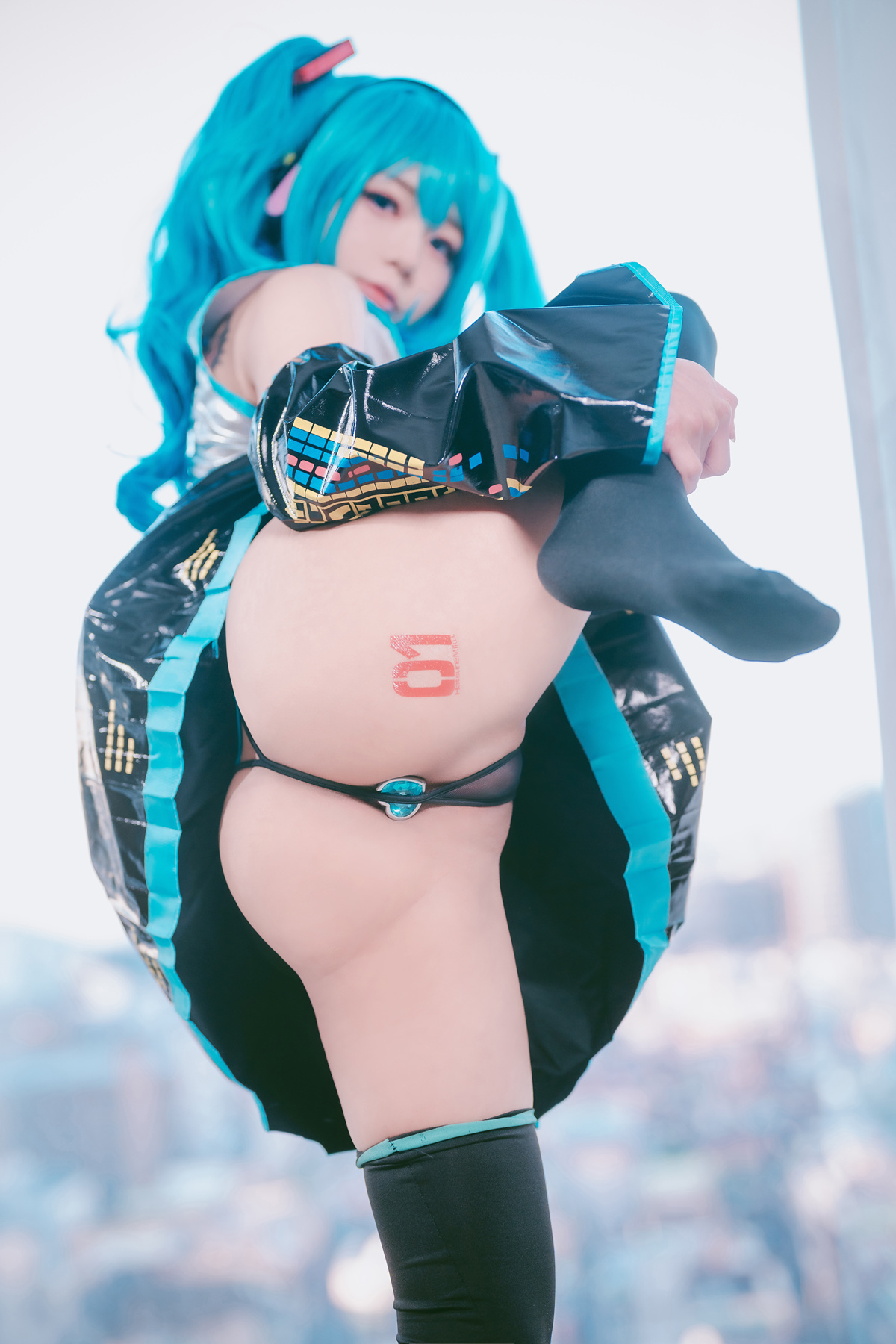 Cosplay Maruemon 마루에몽 Plug Me In Miku Set.02(14)