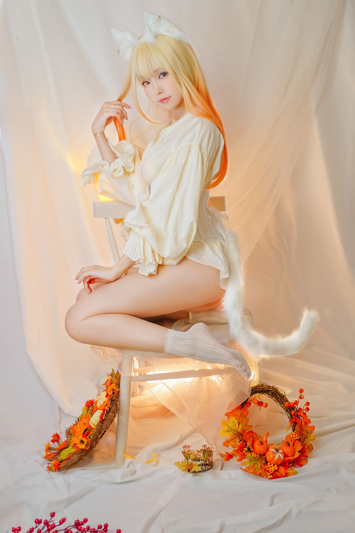 Cosplay ElyEE子 Cat魔女與貓(16)