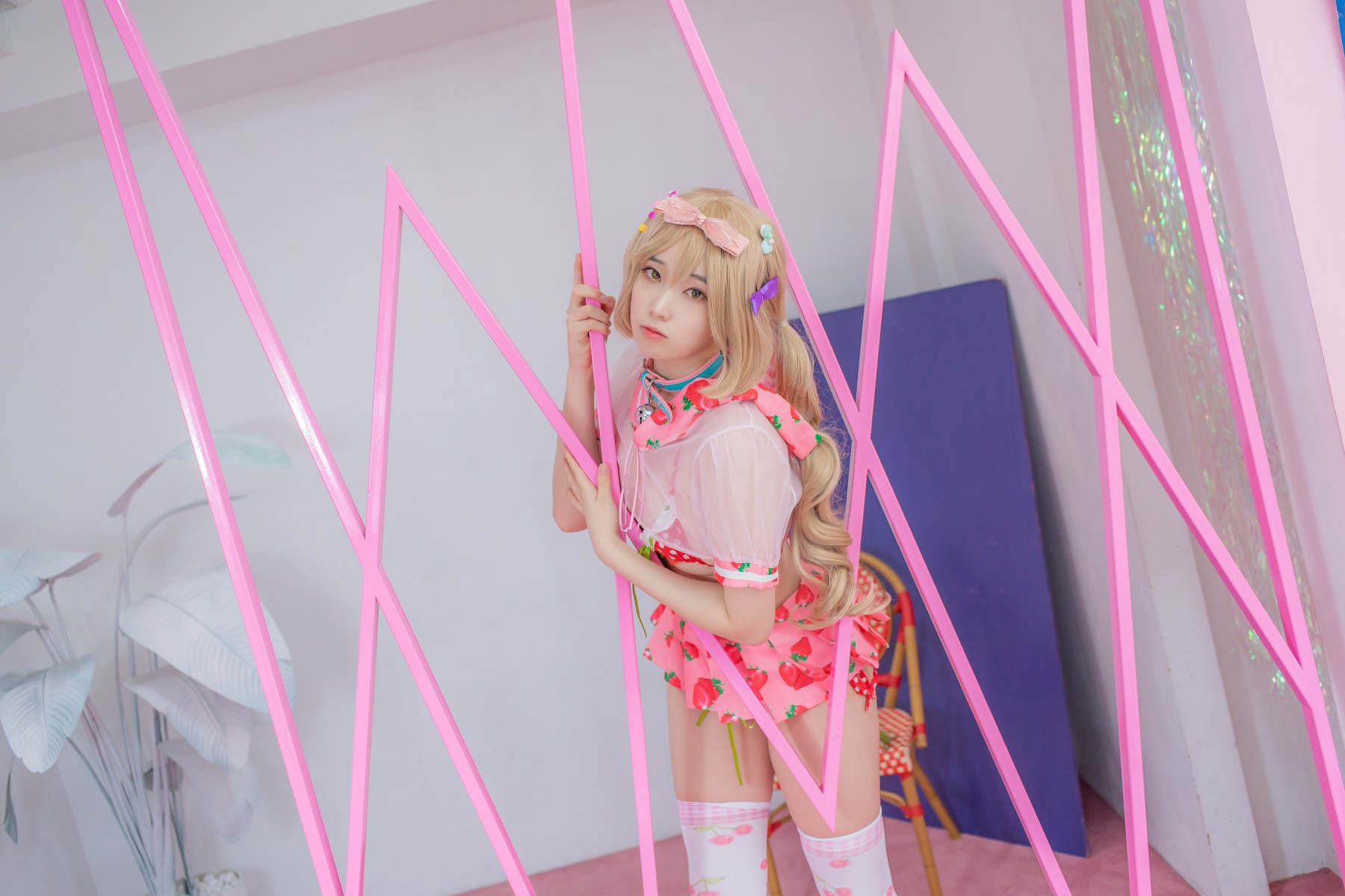 Bambi 밤비, [CreamSoda] Over knee socks Set.01(30)