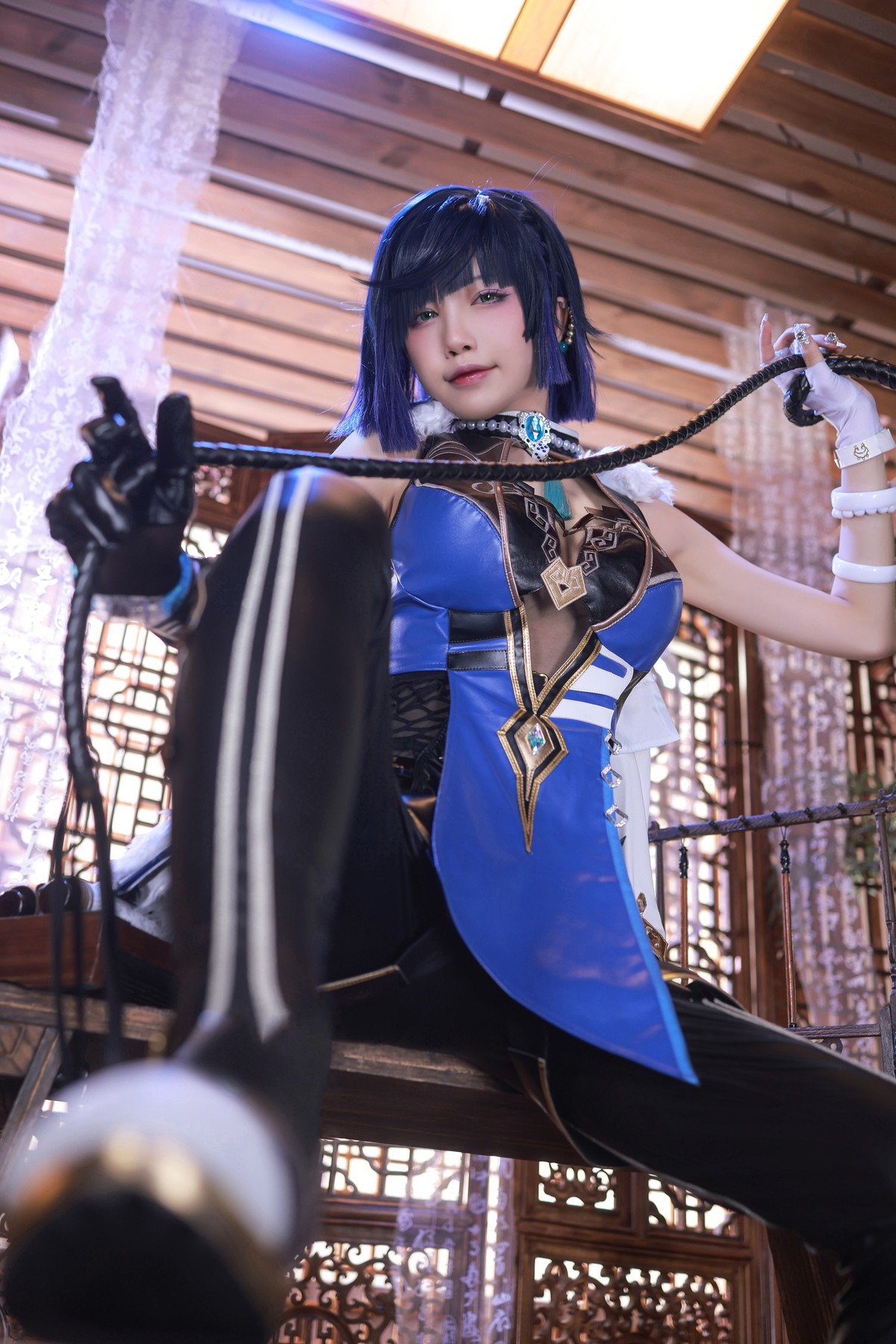 水淼aqua Cosplay 夜兰 Yelan(2)