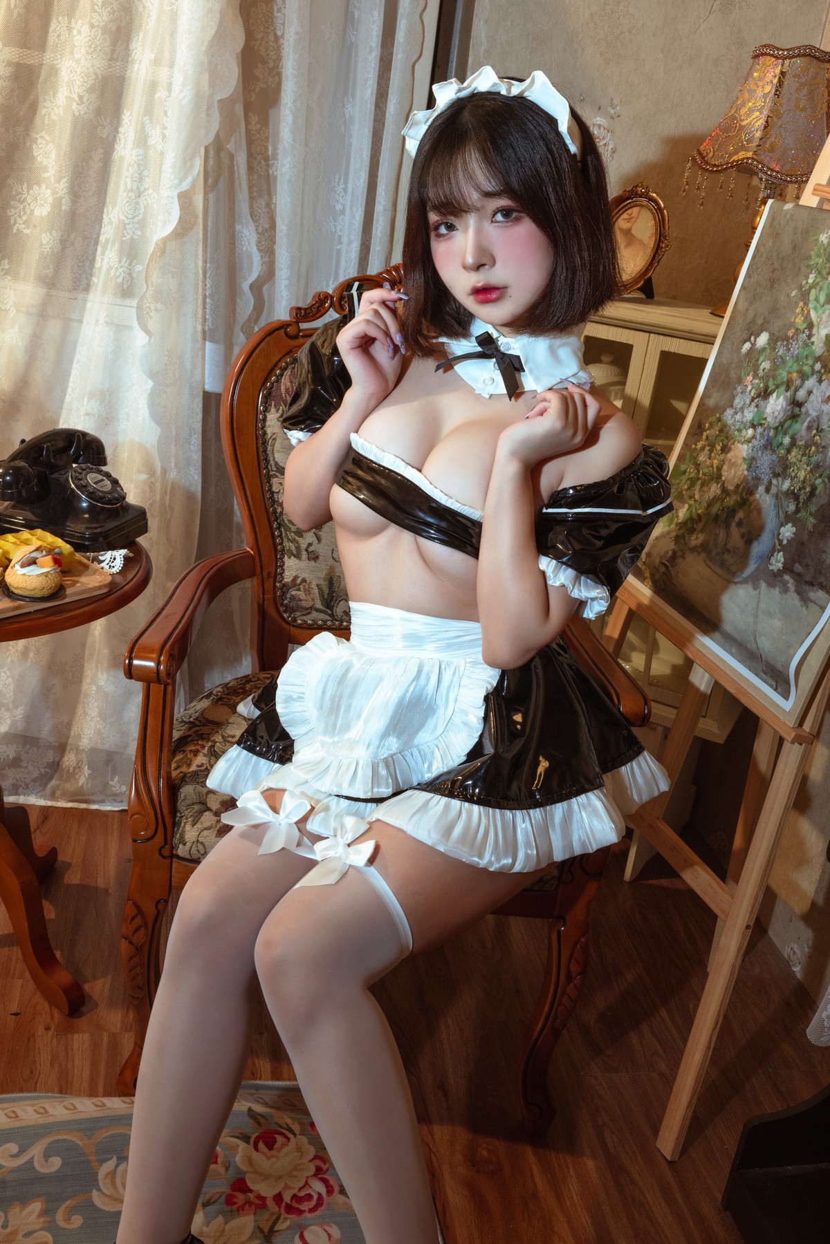 Cosplay Yuuhui玉汇 假日女仆