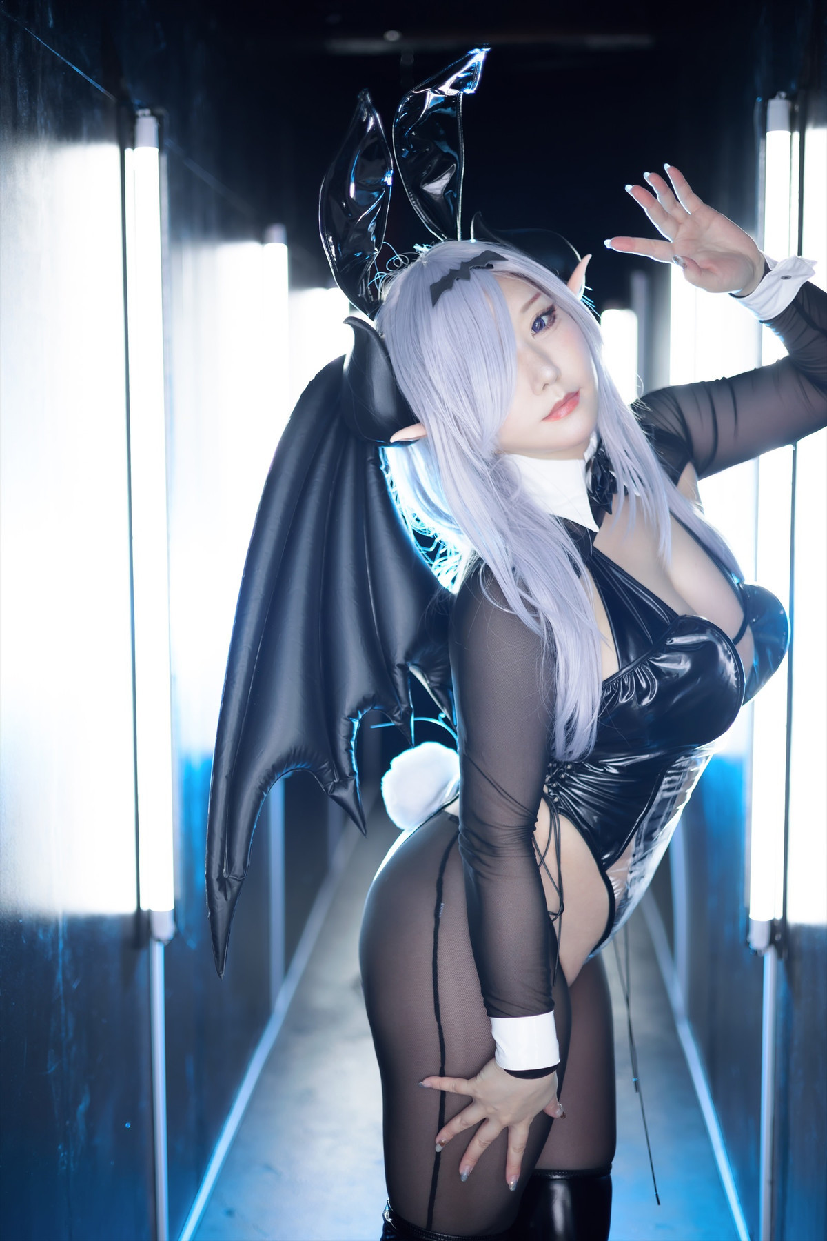 Cosplay SAKUサク See-through Bunny Succubus Set.02(20)