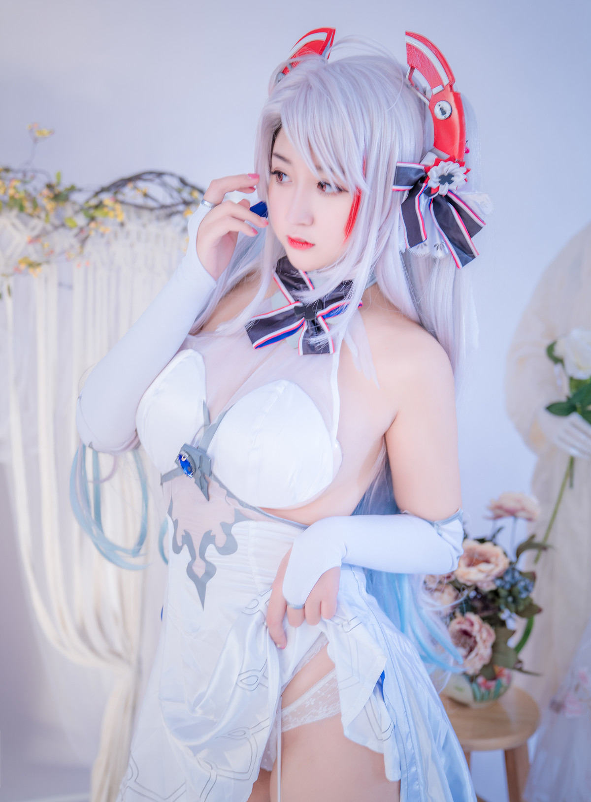 Cosplay 猫九酱Sakura 碧蓝誓约 Set.01(8)