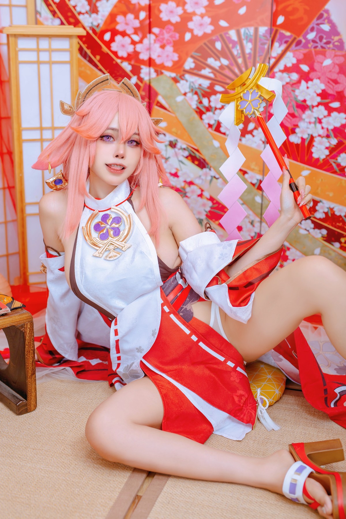 Cosplay 日本性感萝莉Byoru 八重神子 雷電将軍 Set.01(2)