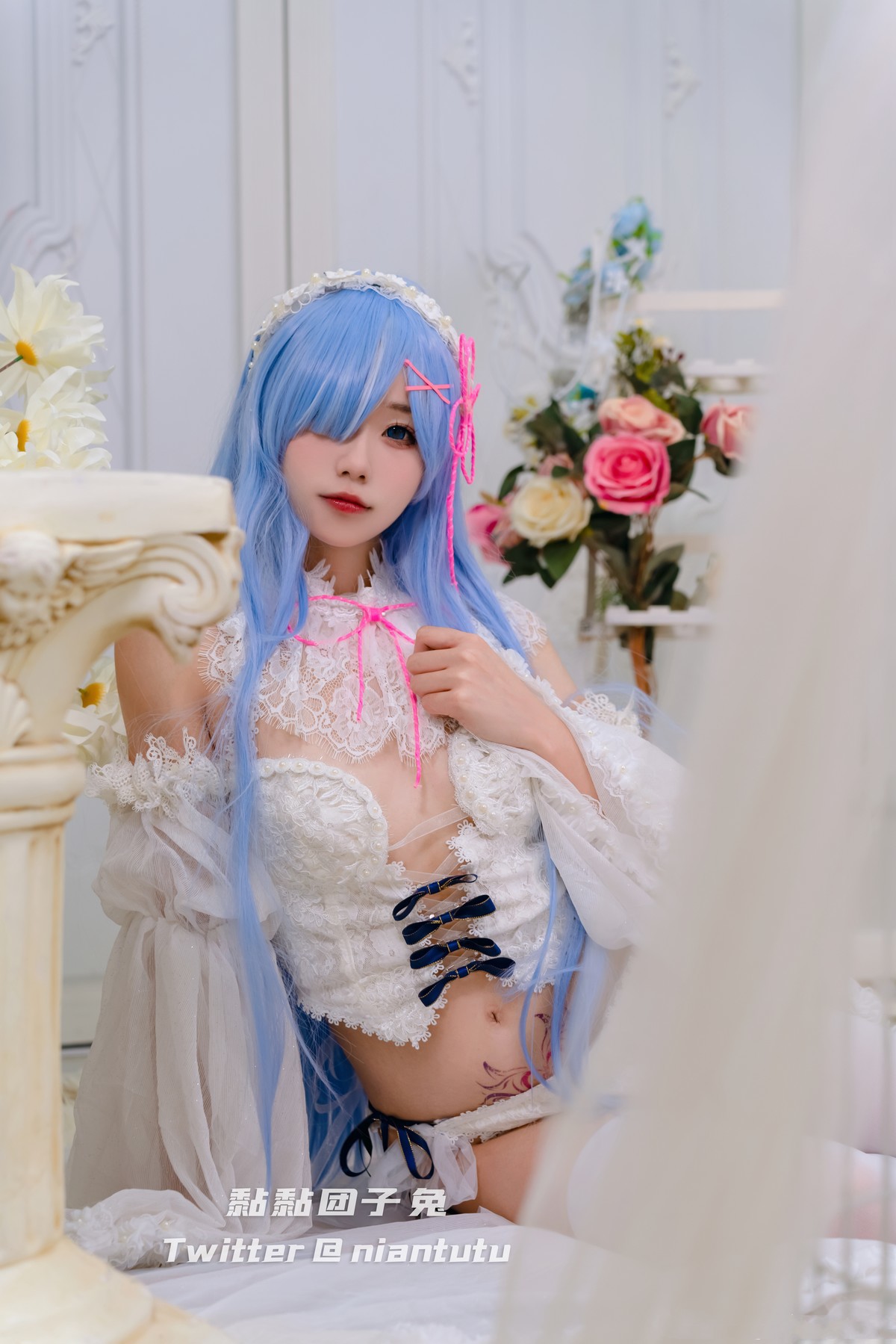 Cosplay 黏黏团子兔 长发蕾姆(18)