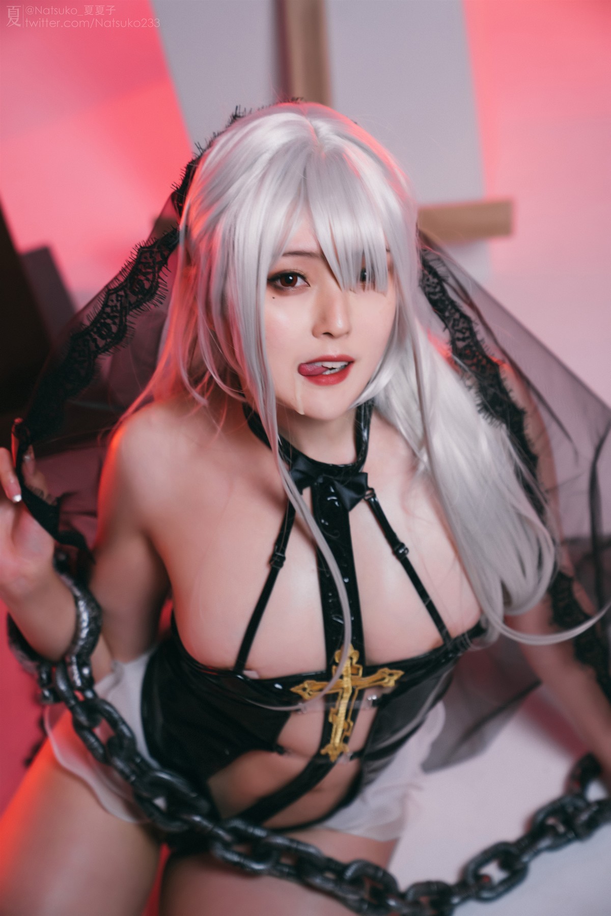 Cosplay Natsuko夏夏子 反差修女(38)