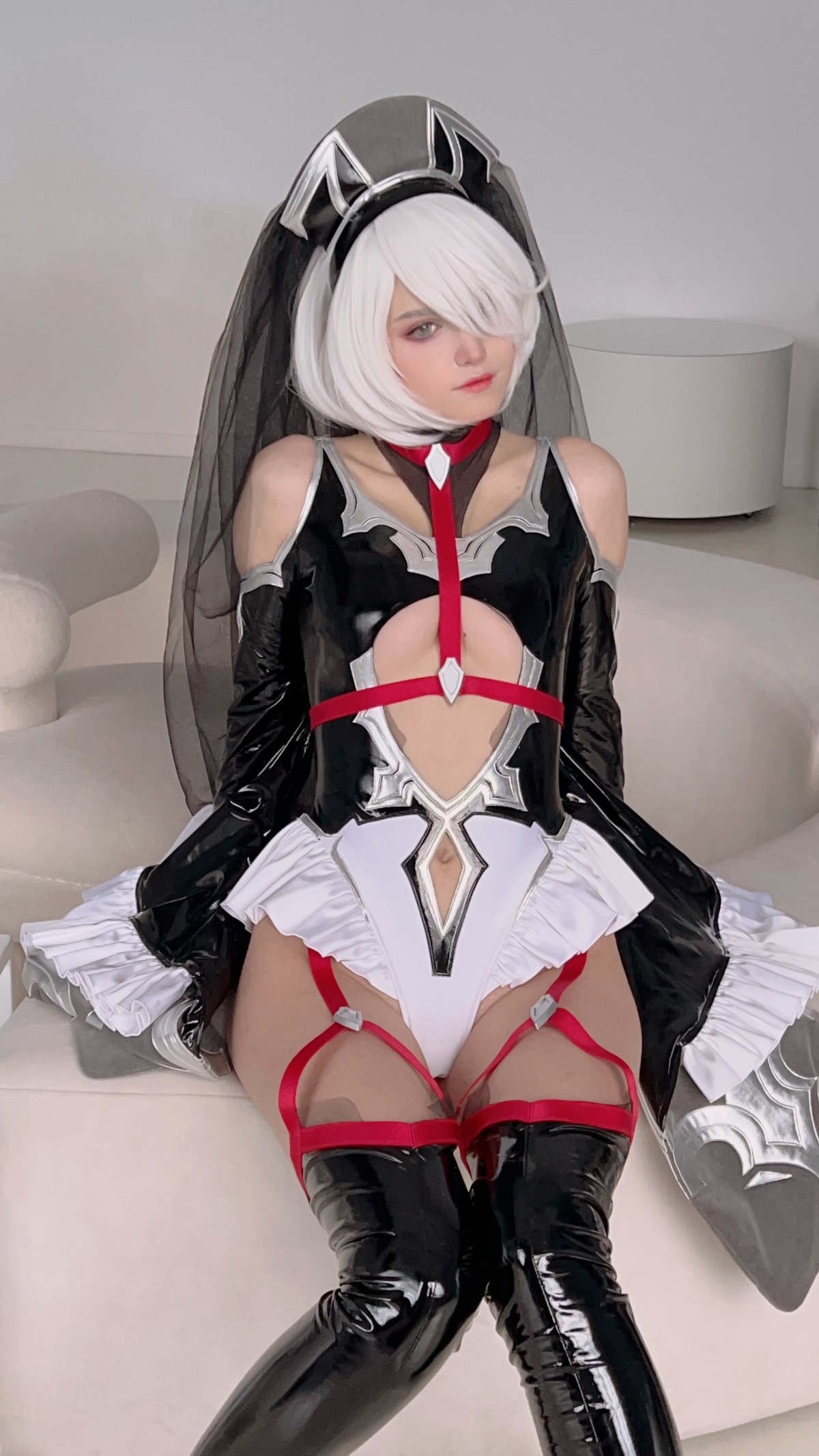 Shirogane Cosplay 2B ヨルハ２号Ｂ型 Bride Ver.(38)