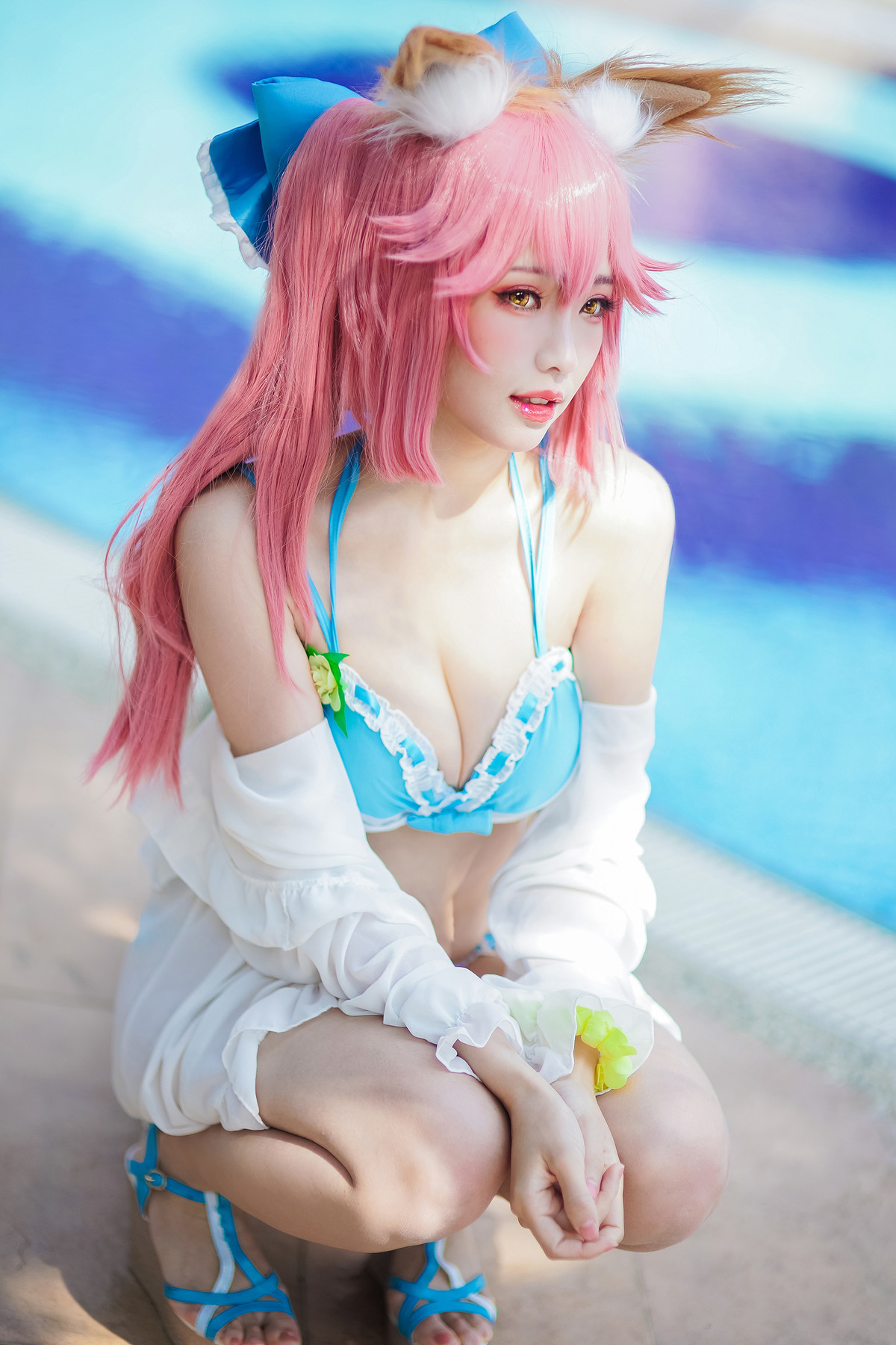 Cosplay ElyEE子 玉藻前泳池(8)