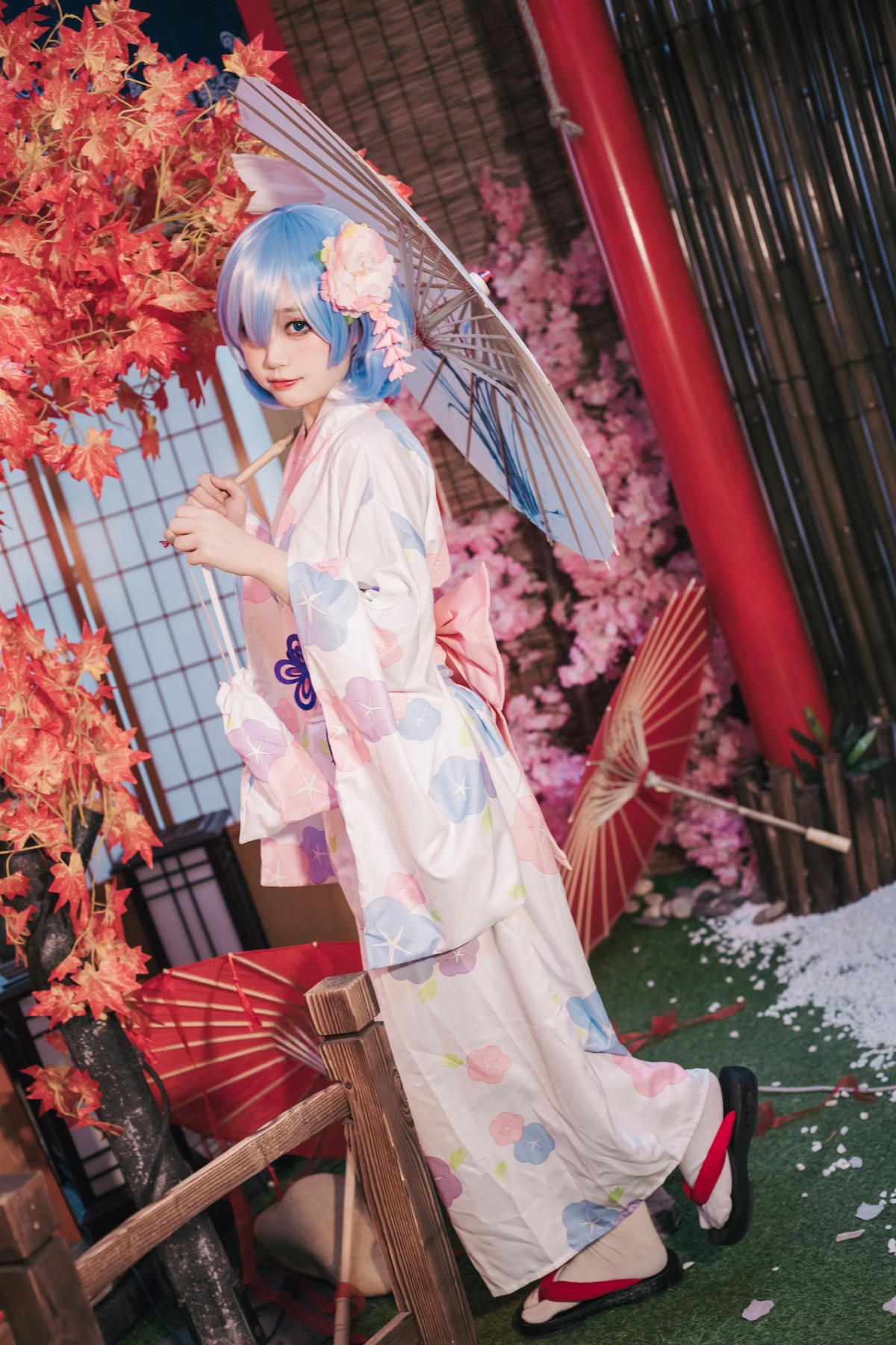 Cosplay 神沢永莉 蕾姆和风(2)