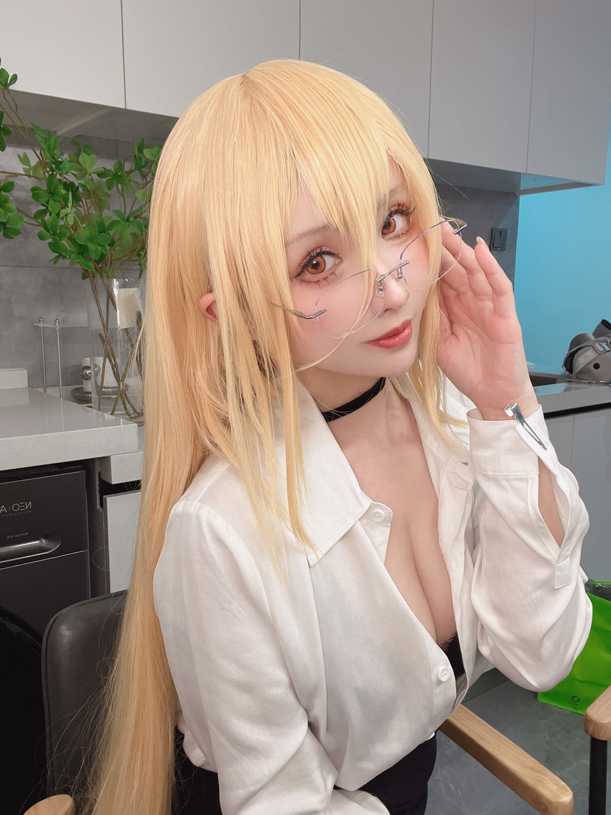 Cosplay rioko凉凉子 碧蓝航线 冤仇 办公室的意外(33)