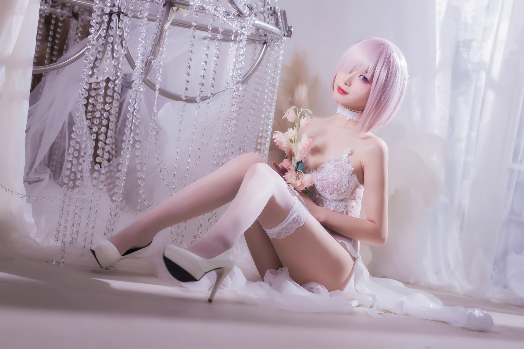 Cosplay 封疆疆v 婚纱玛修(13)