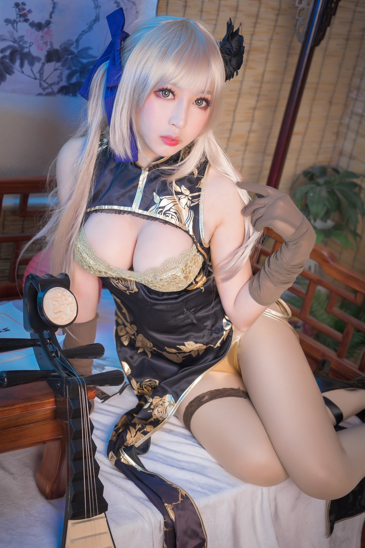 黑米粥 Cosplay 金莲(10)