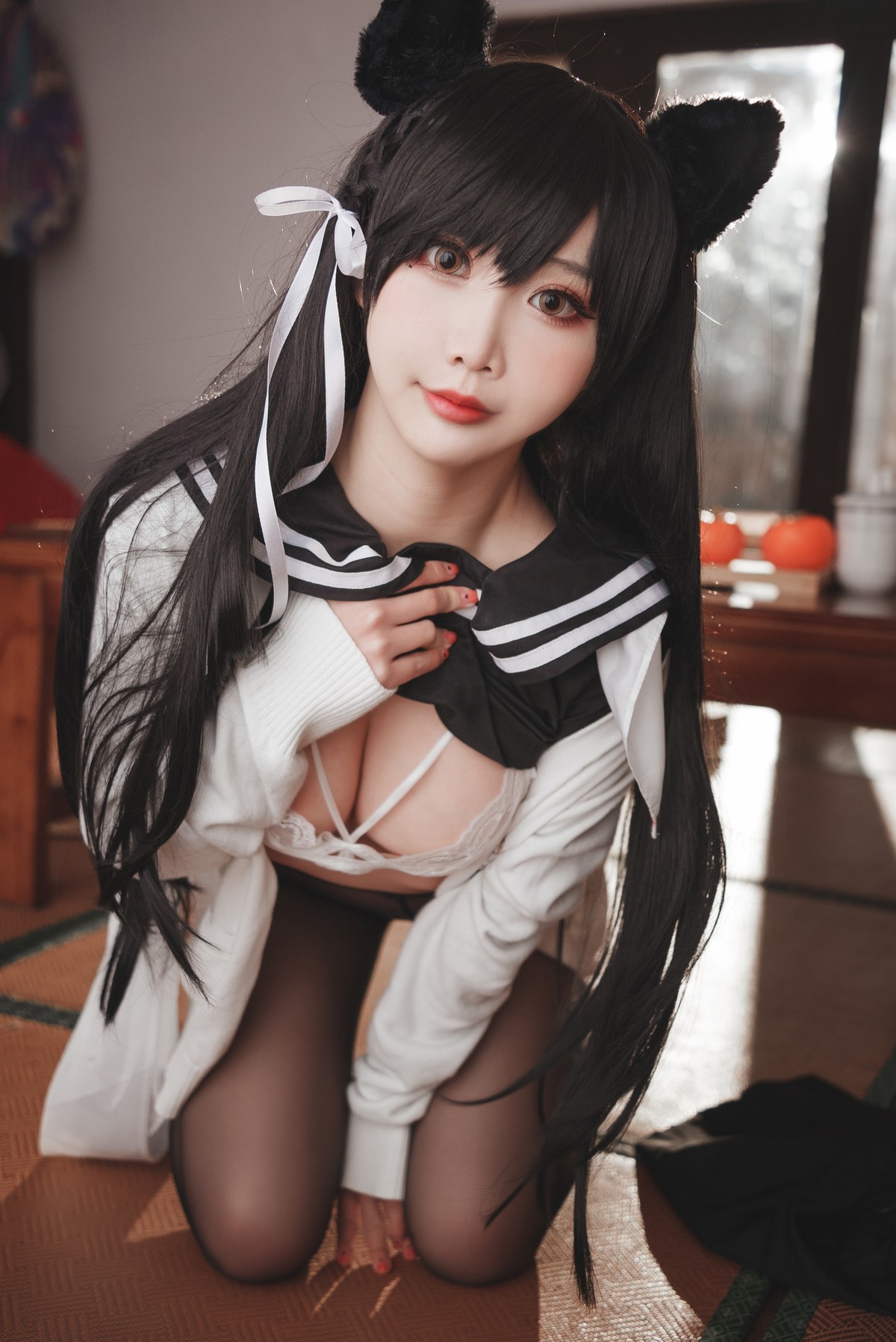 Cosplay 面饼仙儿 爱宕JK2(34)