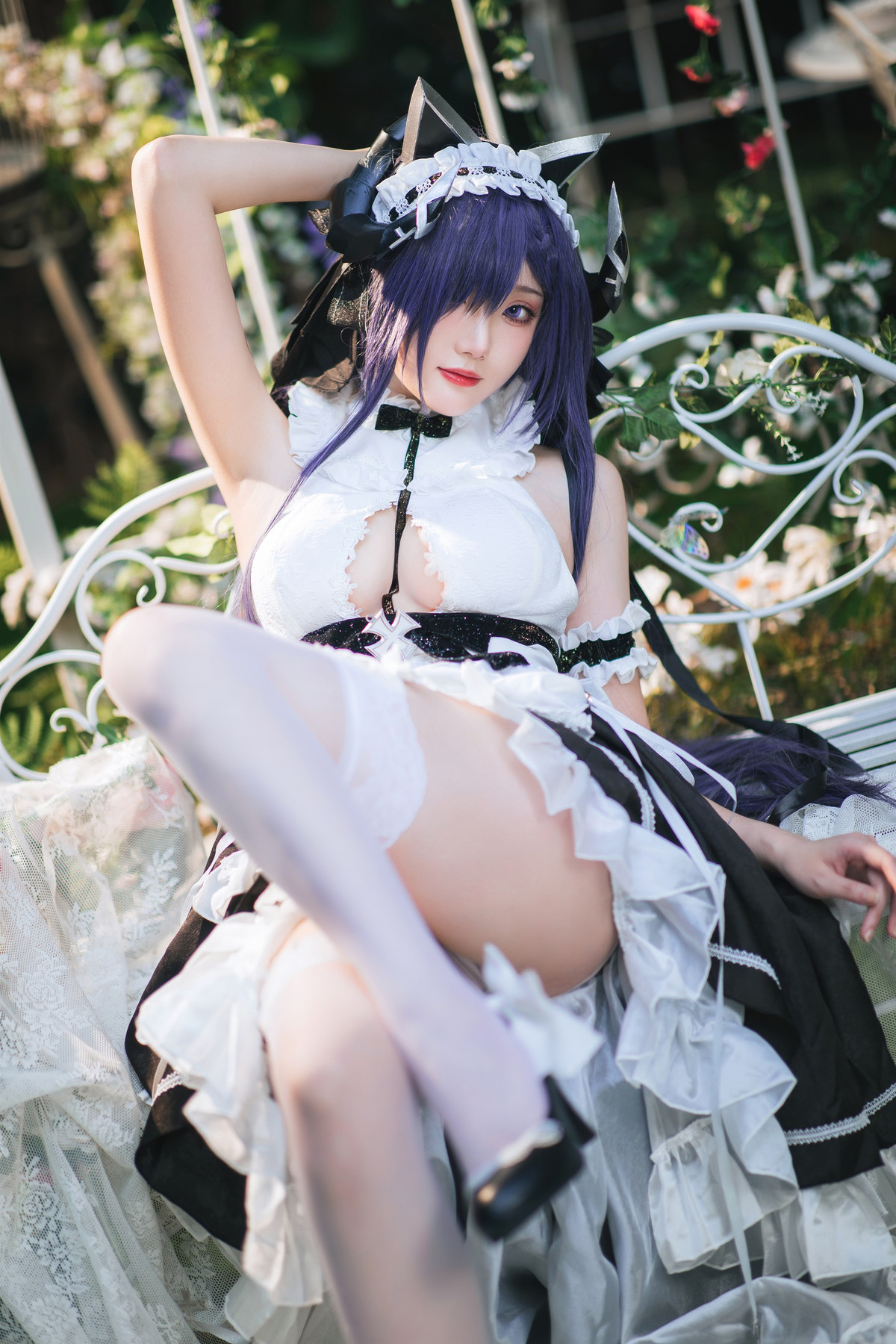 Cosplay 瓜希酱 碧蓝航线 奥古斯特女仆(16)