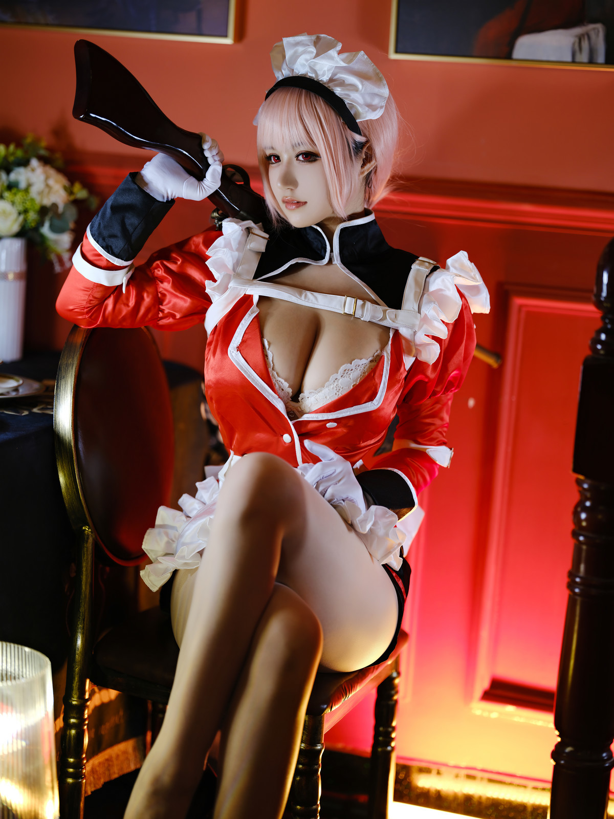 Cosplay 小仓千代w 南丁女仆(6)