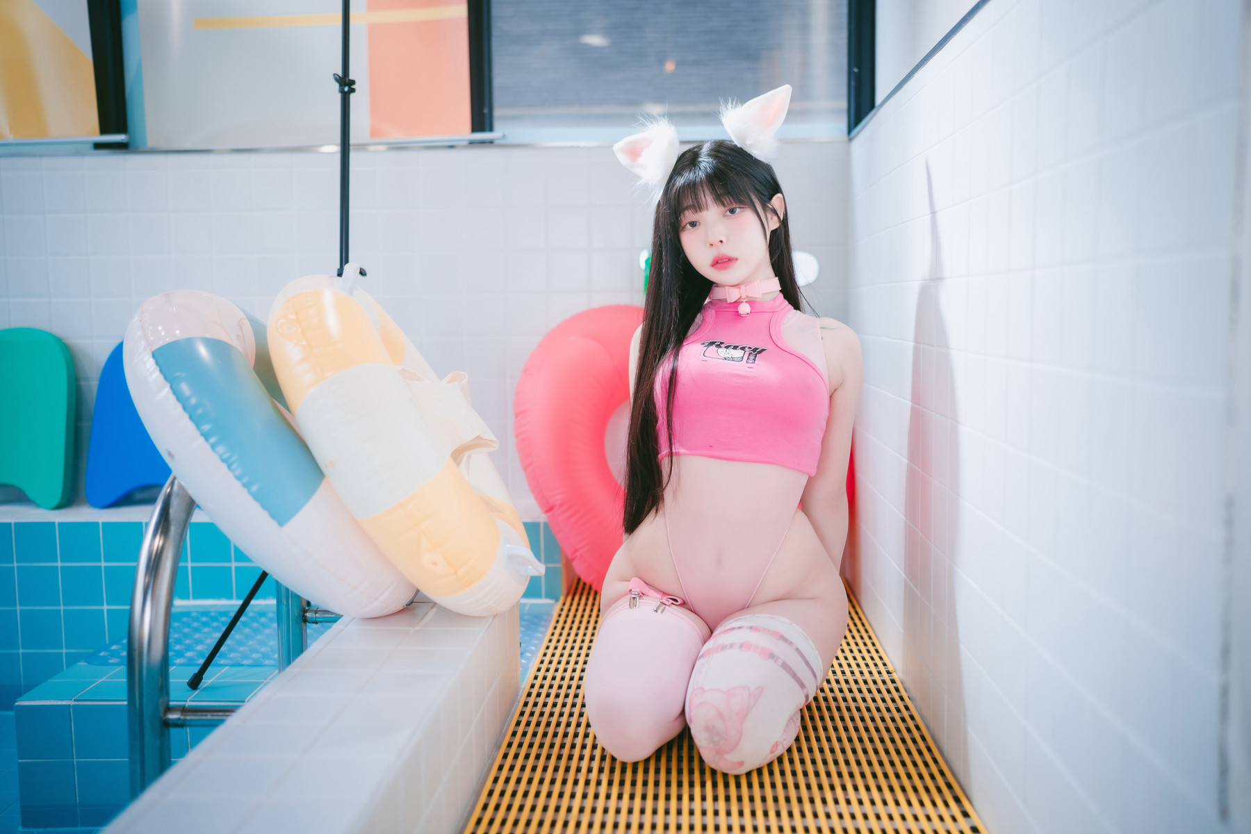 Yudi 유디, DJAWA &#8220;Pink Bunny &#038; Black Cat&#8221; Set.02(7)