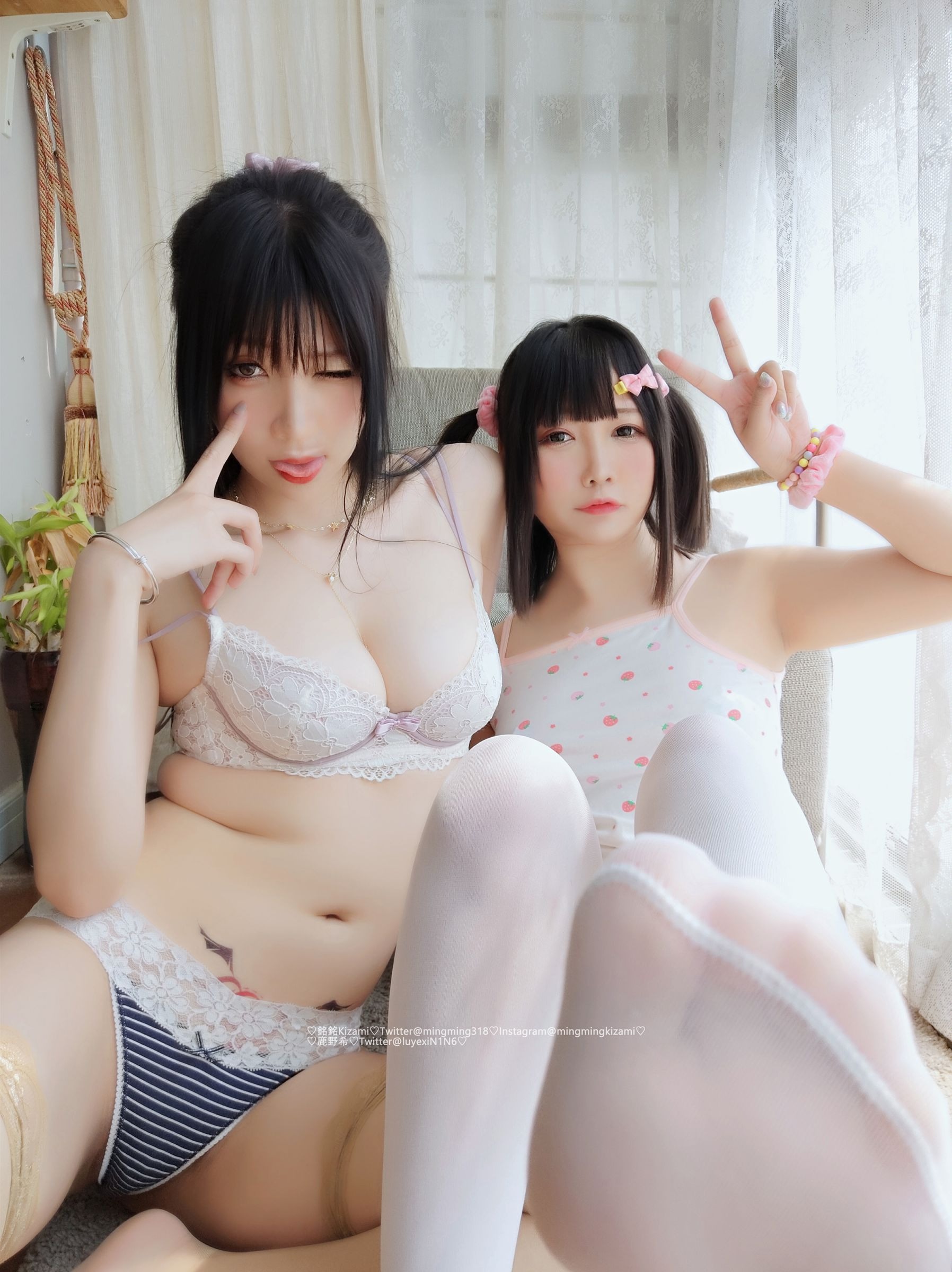 鹿野希 Vol.25 &銘銘Kizami 姐妹丝情 [110P-348MB](93)