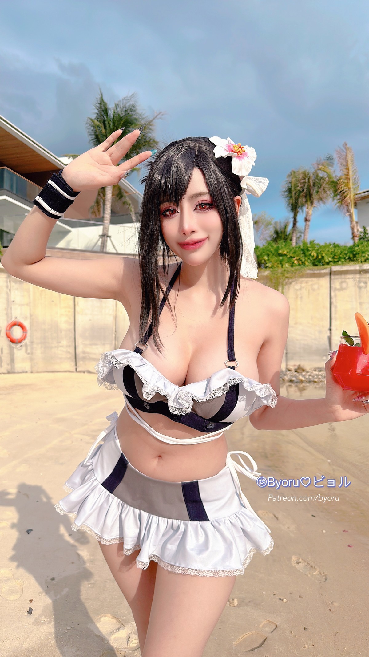 Cosplay 日本性感萝莉Byoru Tifa FF7r Bikini(39)