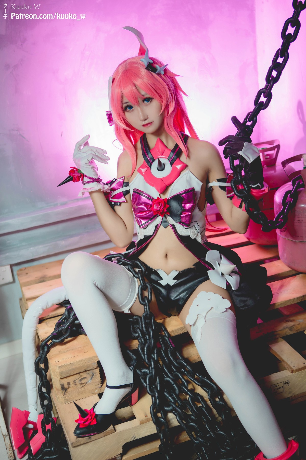 Cosplay KuukoW クー子 Rosalia-Honkai Impact(21)