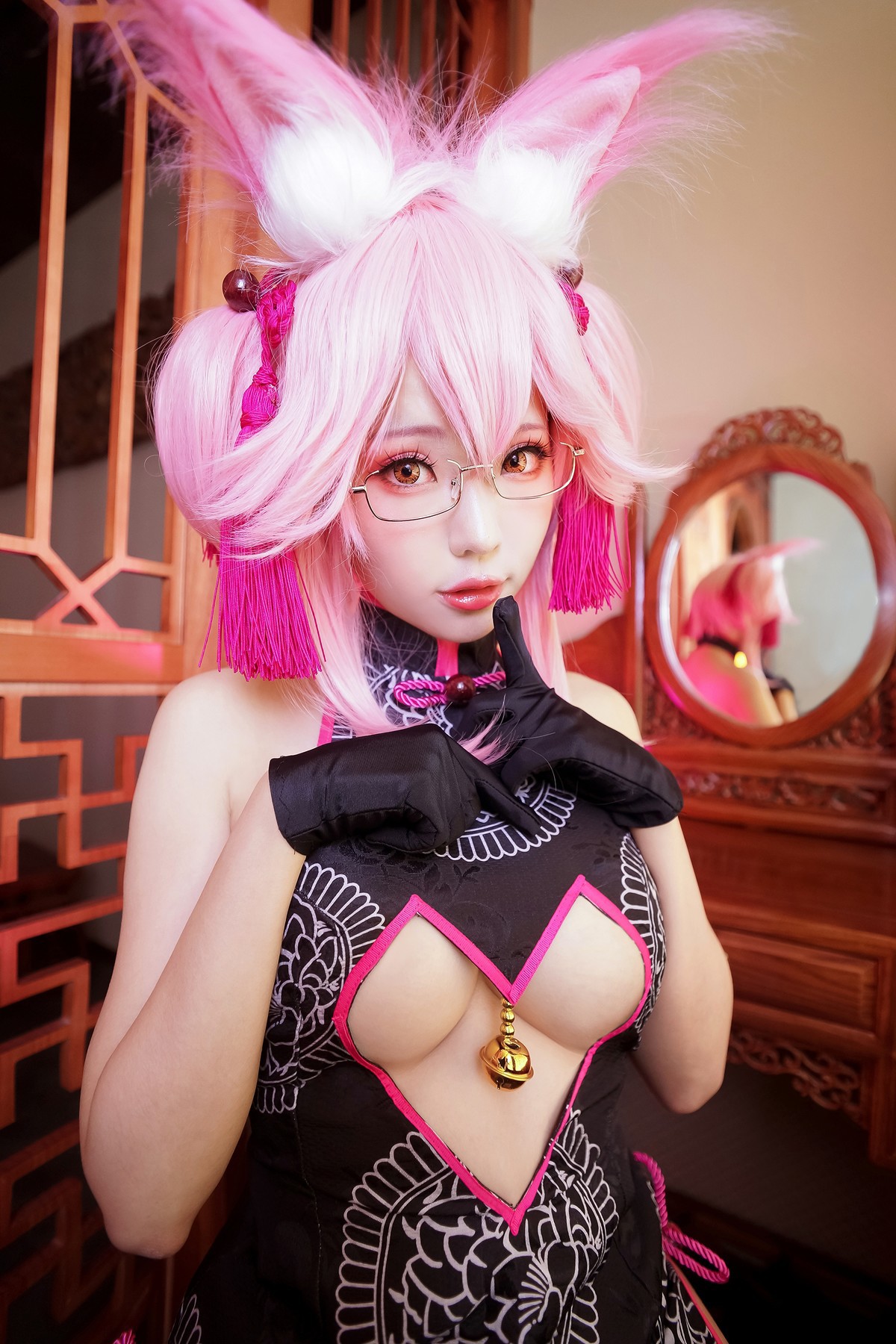 Cosplay ElyEE子 玉藻前旗袍(32)