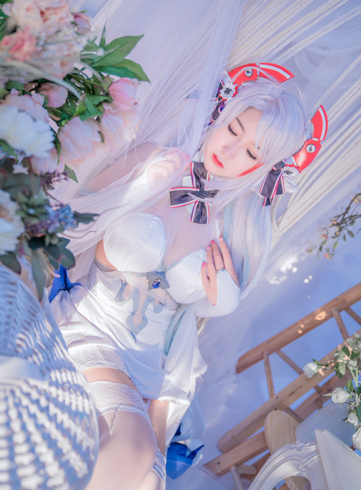 Cosplay 猫九酱Sakura 碧蓝誓约 Set.01(15)