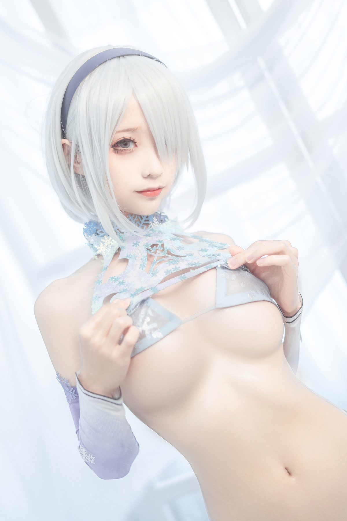 蠢沫沫 Cosplay 2b 冰雪 ice and snow(18)