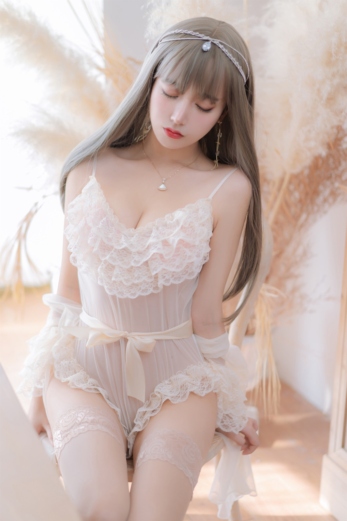 斗鱼米线线sama写真 Cosplay 凡尔赛公主(9)