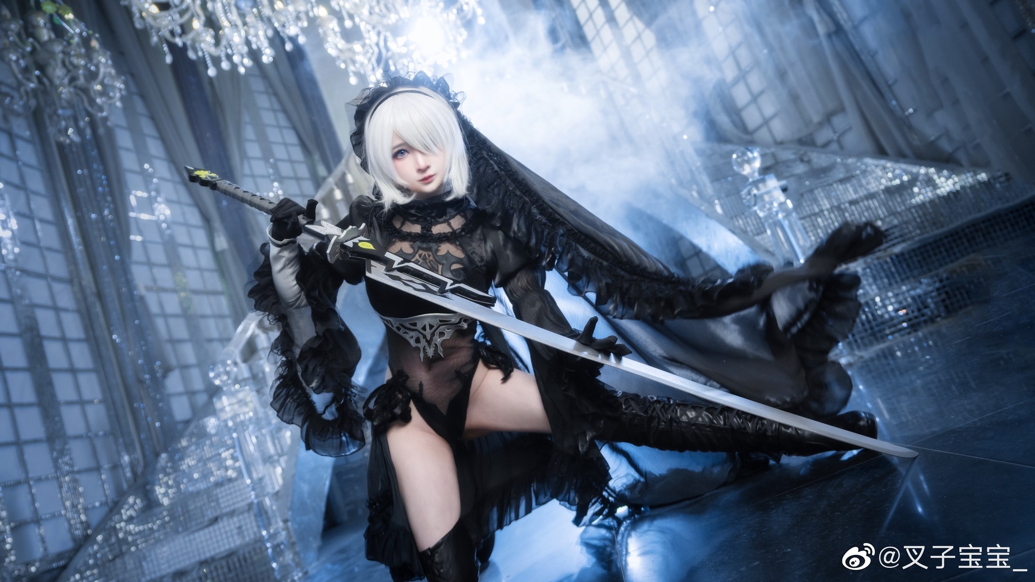 叉子宝宝 Cosplay 2B 尼尔机械纪元(13)