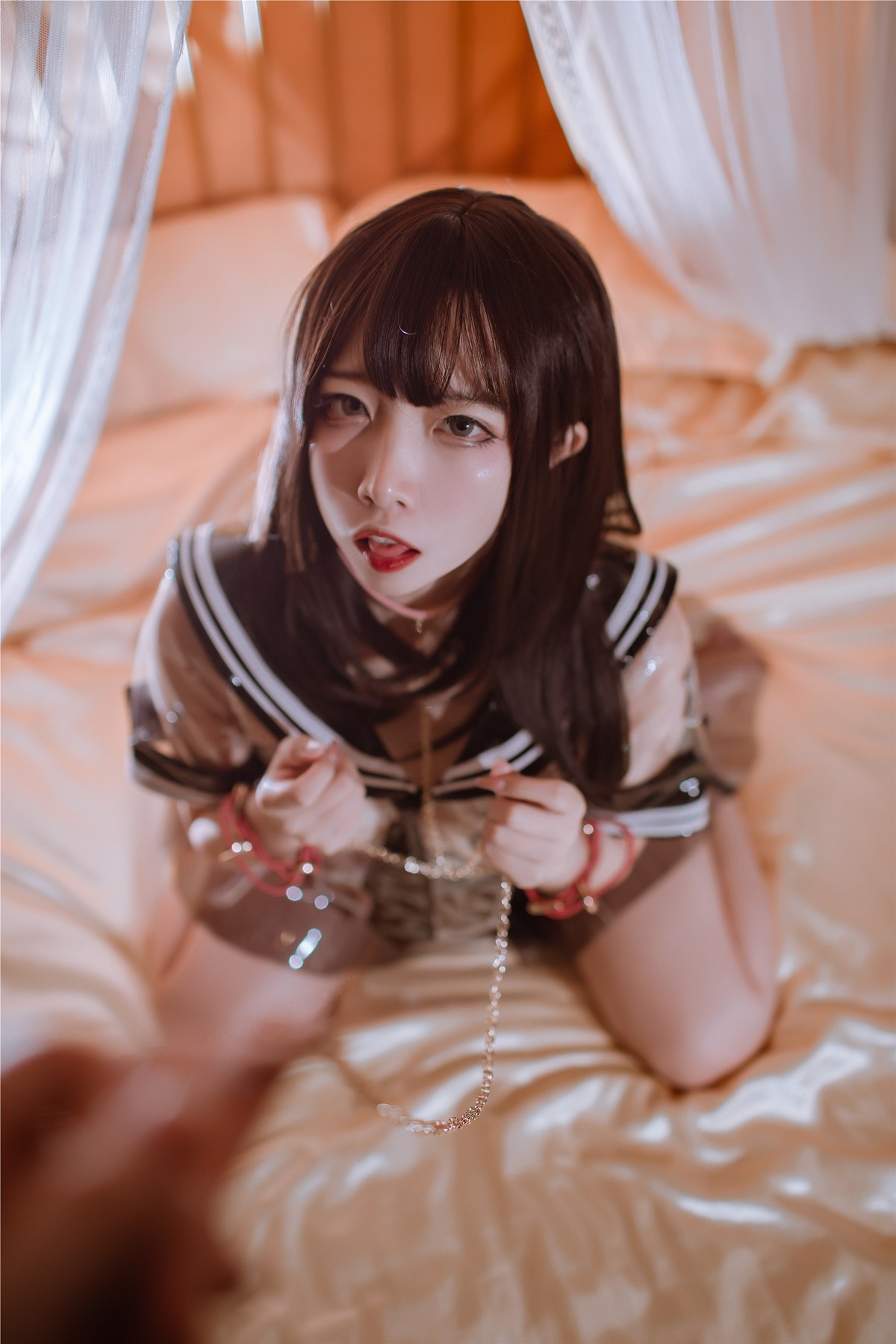 Cosplay 二佐Nisa 透明JK(6)