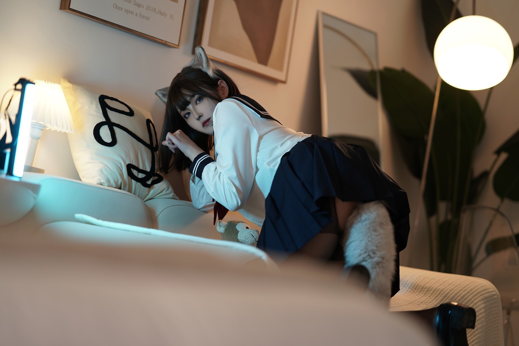 Cosplay Natsuko夏夏子 大尾巴猫(4)