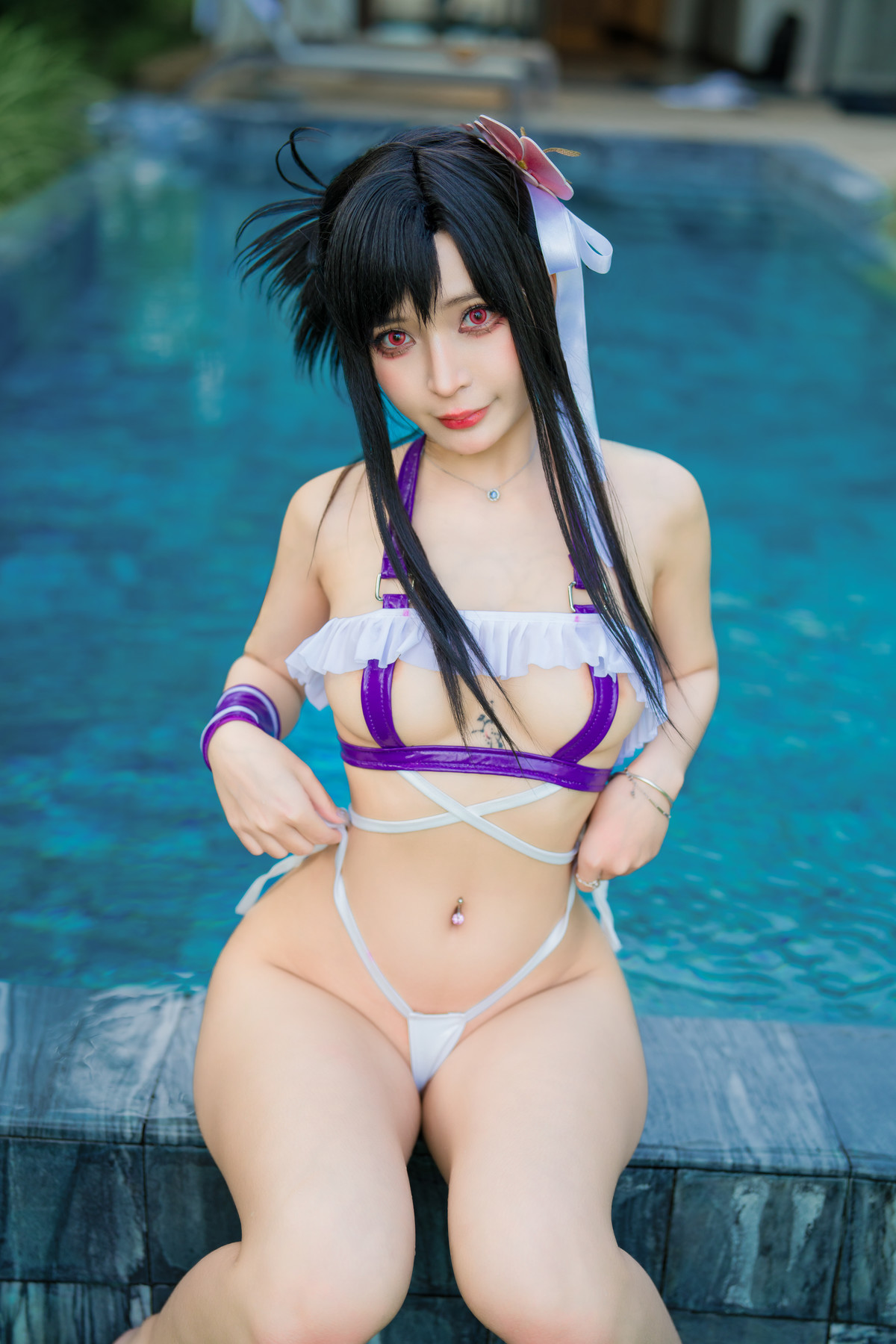 Cosplay Umeko.J Tifa Swimsuit Set.01(9)