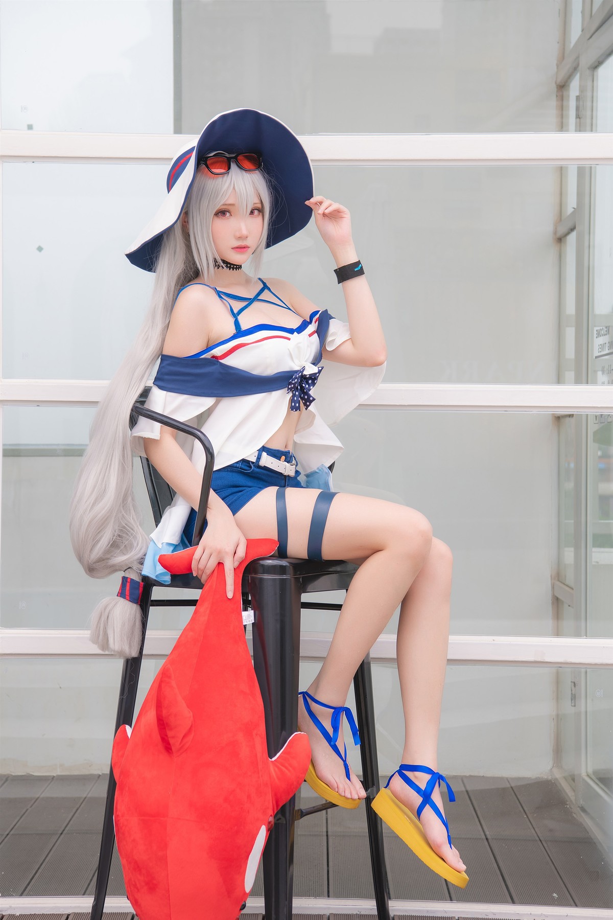 Cosplay 瓜希酱 斯卡蒂(13)