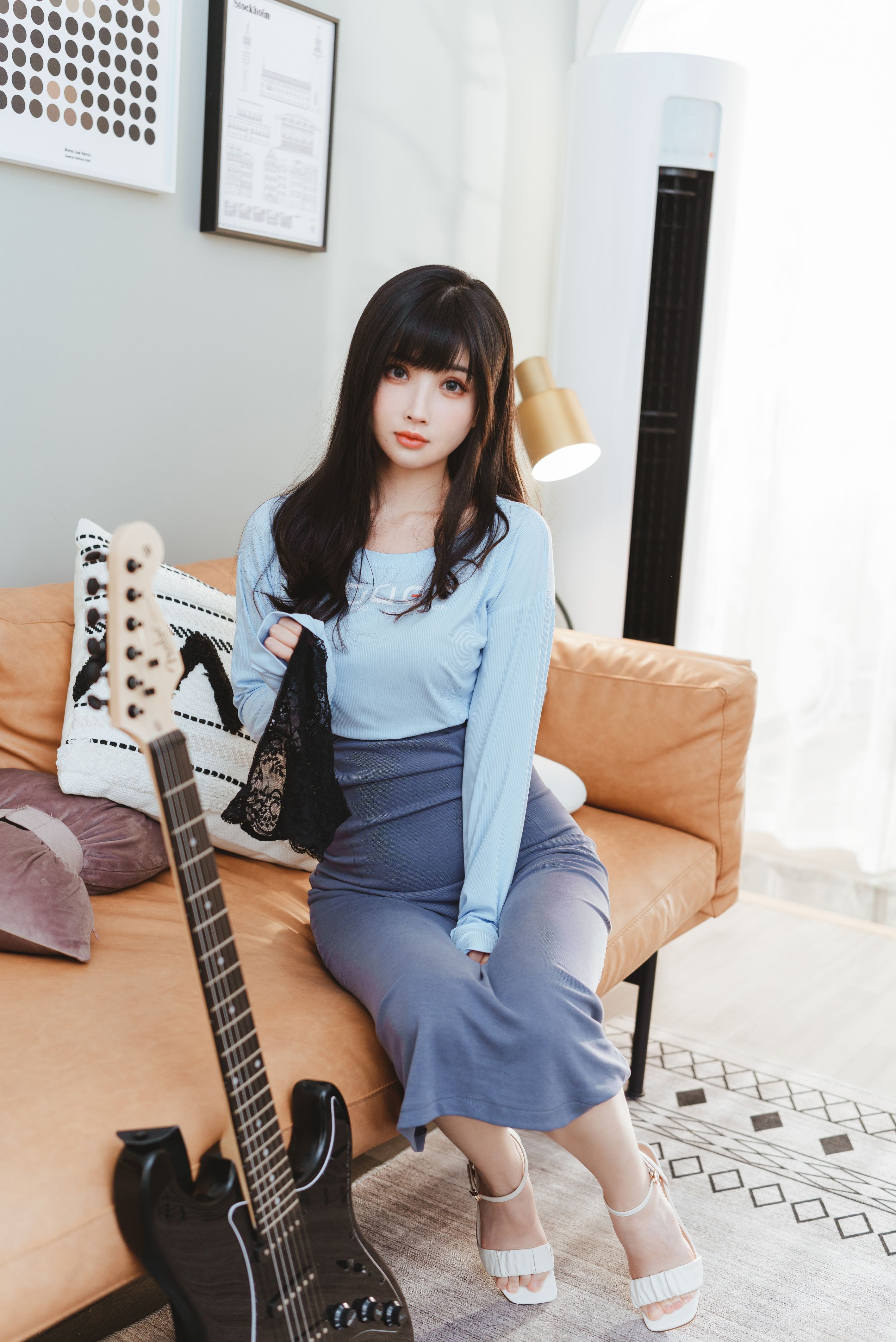 rioko凉凉子-吉他妹妹系带裙[45P1V](10)