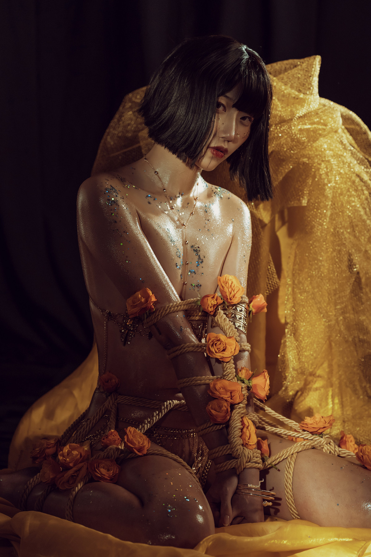 云溪溪 Cosplay 花与绳 Flower and Rope(28)