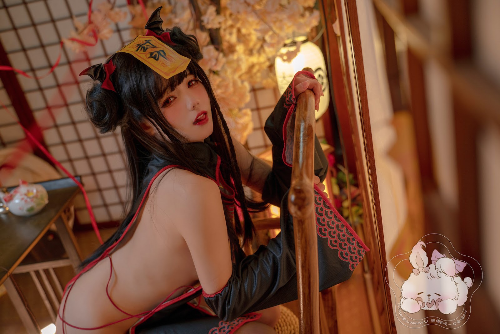 Cosplay 黏黏团子兔 僵尸蹲蹲(23)