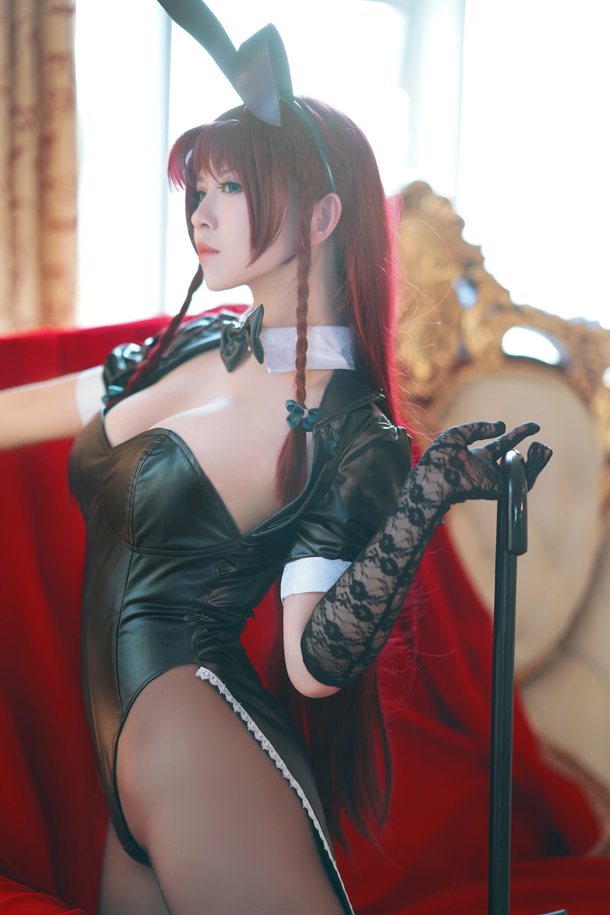 Cosplay 半半子Banbanko 索索 Sophia 红美铃 十六夜咲夜(26)