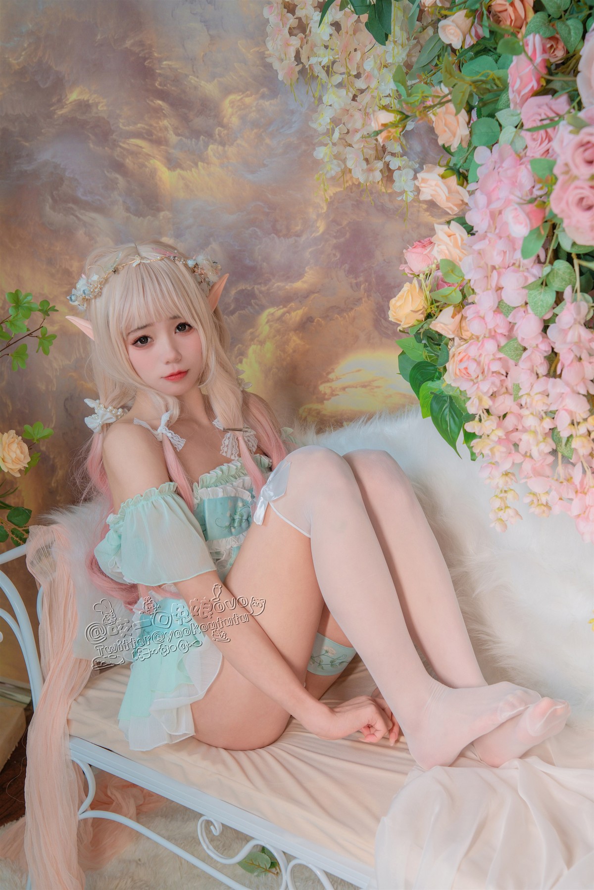 Cosplay 咬一口兔娘 豌豆公主的秘密花房(3)