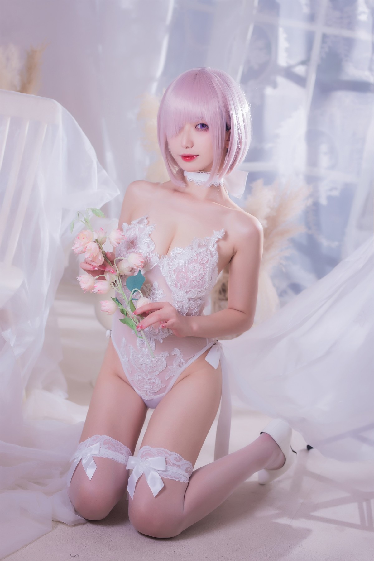 Cosplay 封疆疆 婚纱玛修 Wedding Dress(29)