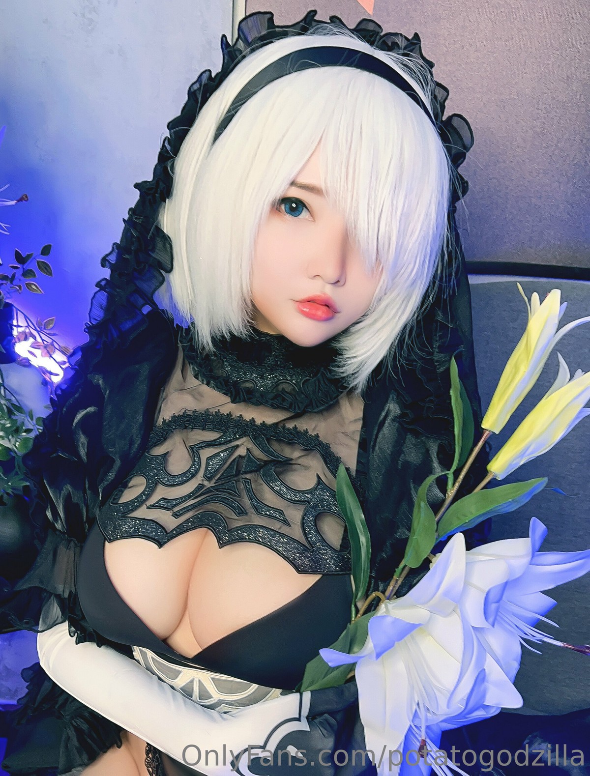 Cosplay Potato Godzilla 2B Bride(5)