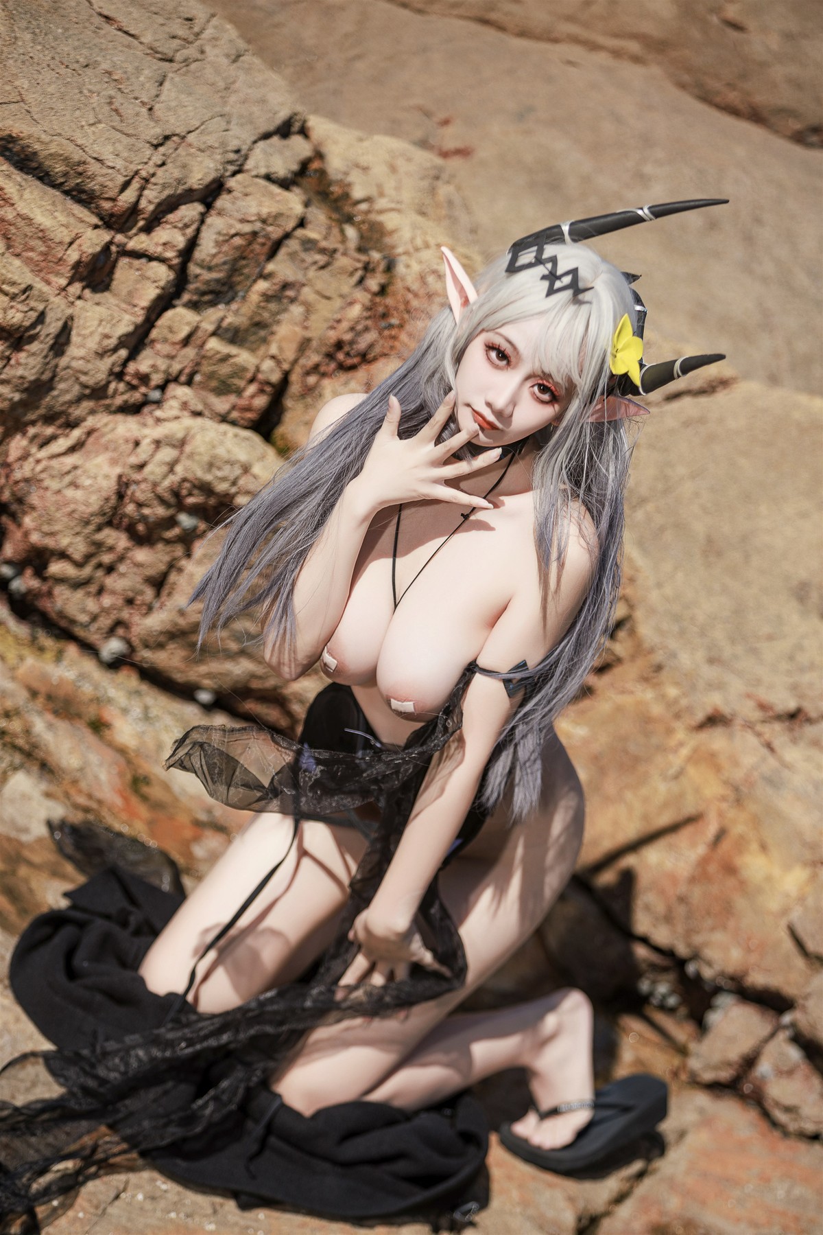 Cosplay 阿雪雪 泥岩泳装 Mud Rock Swimsuit(4)