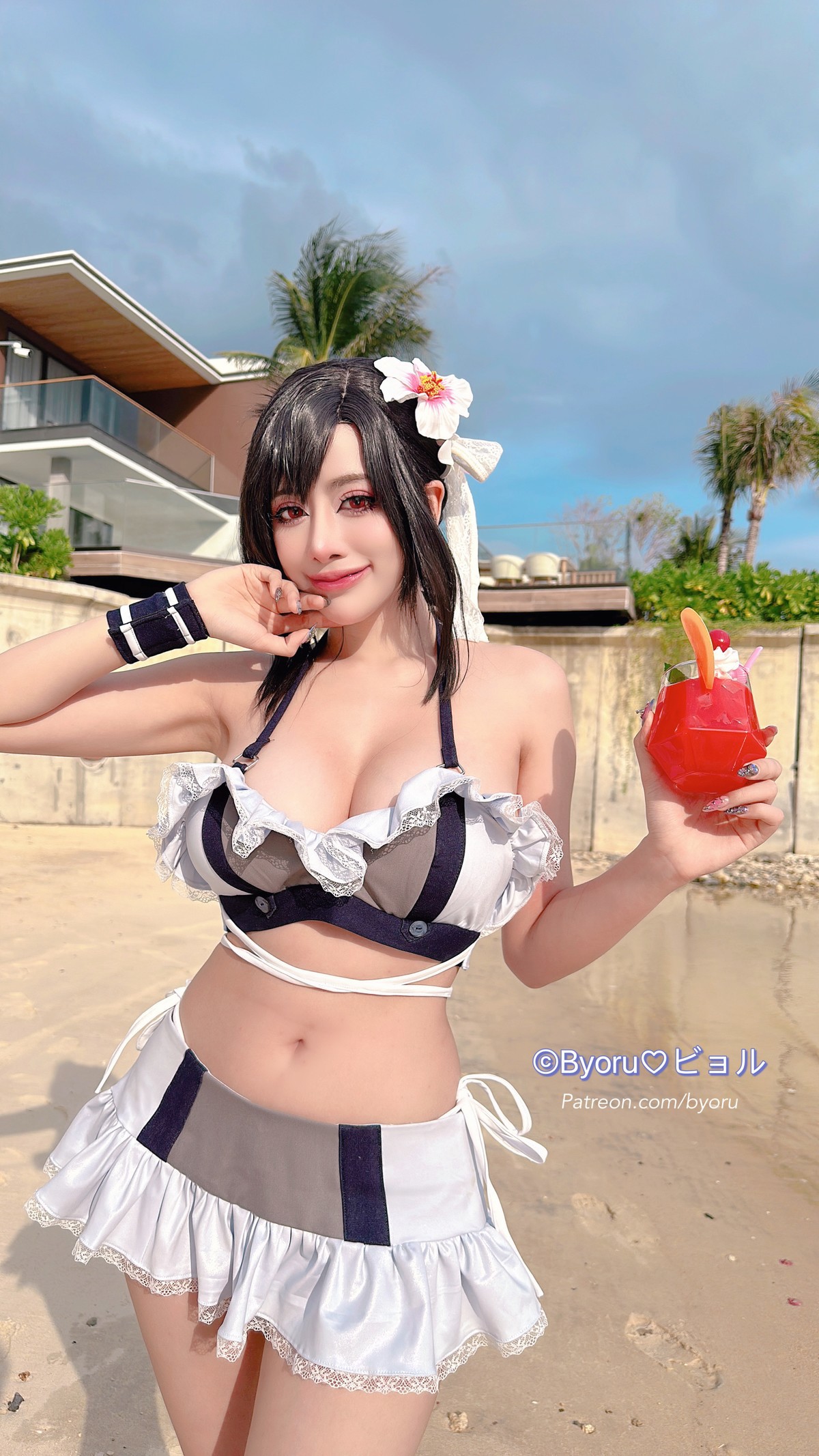 Cosplay 日本性感萝莉Byoru Tifa FF7r Bikini(40)