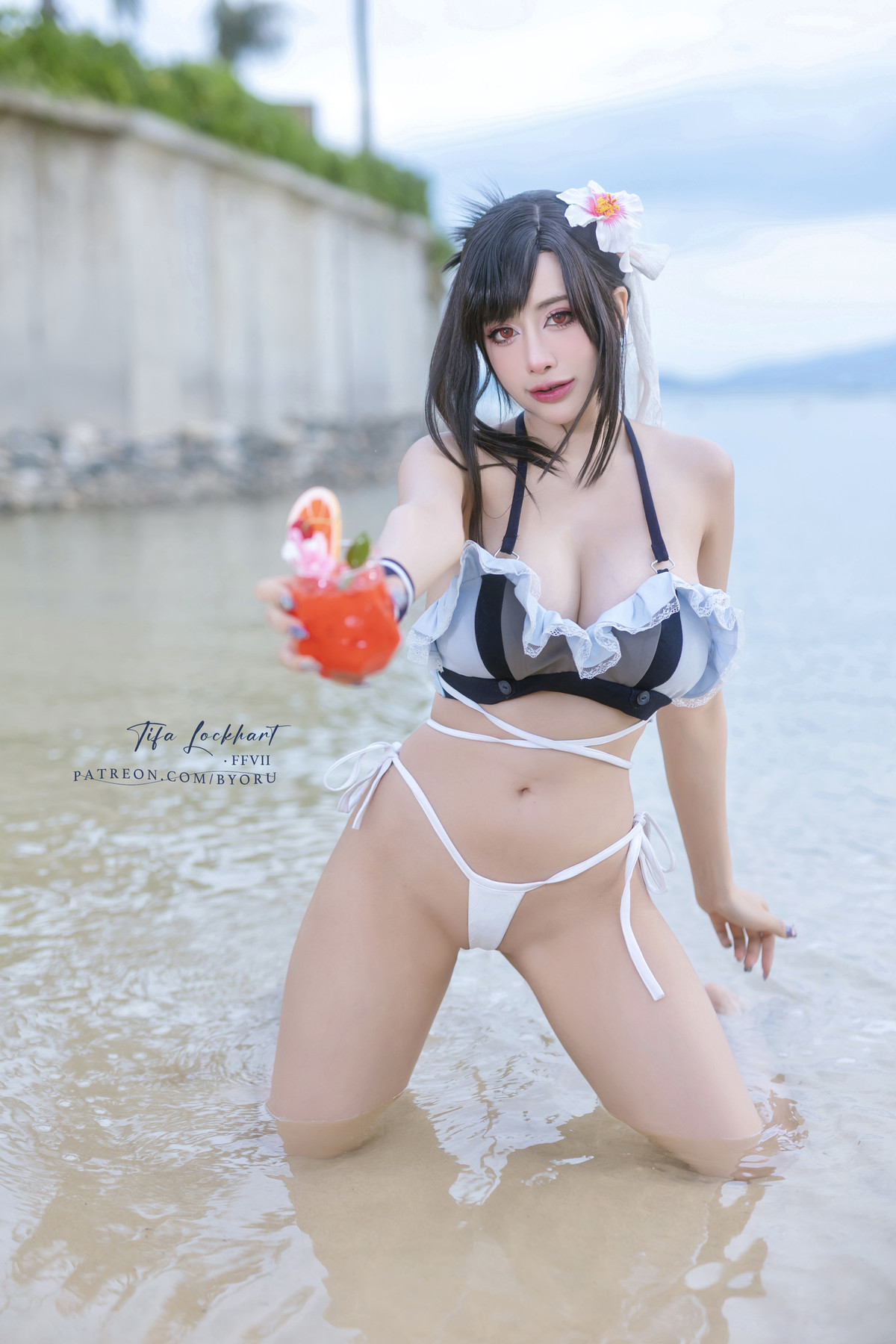 Cosplay 日本性感萝莉Byoru Tifa FF7r Bikini(14)