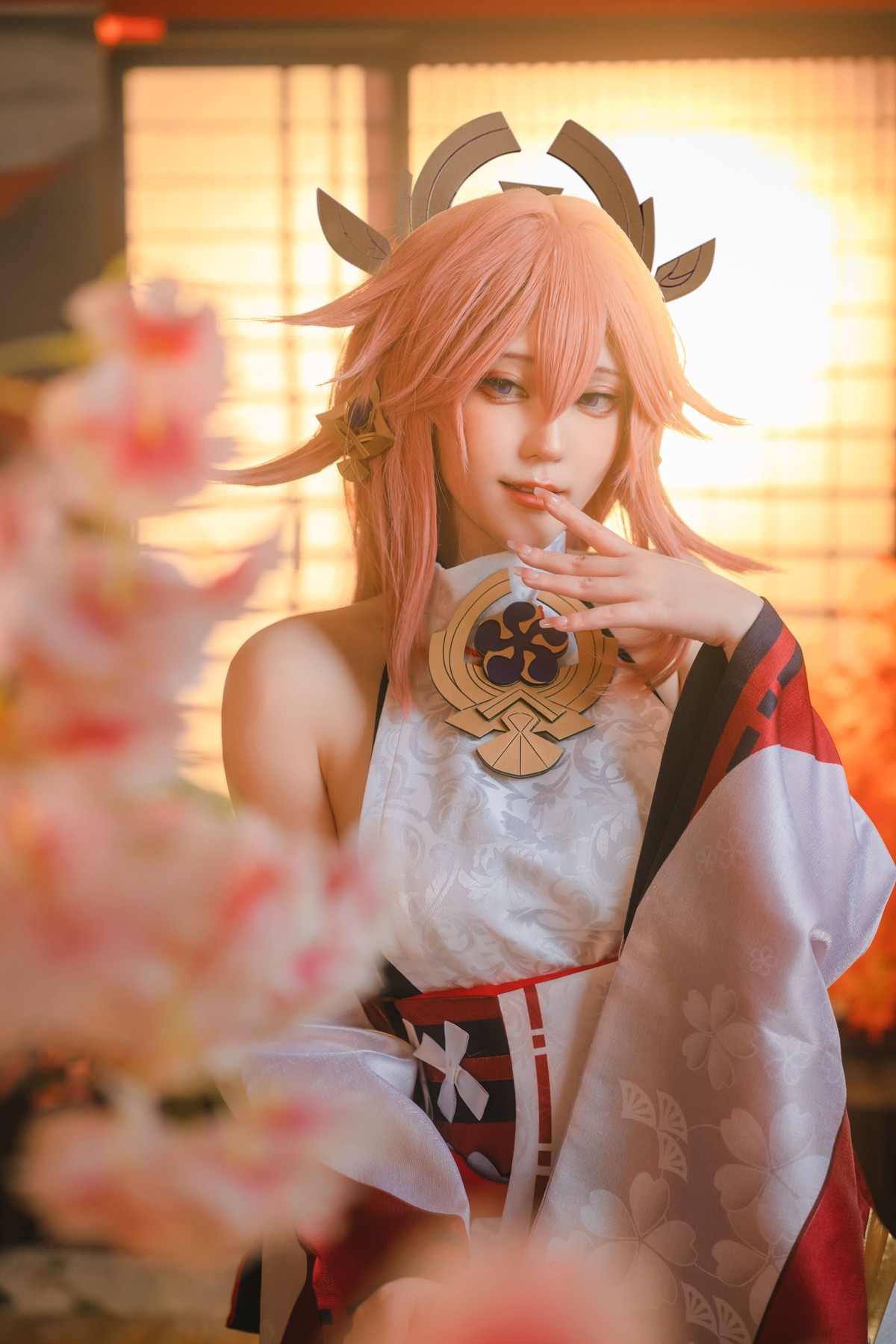 蛋黄mayo Cosplay 八重神子(11)