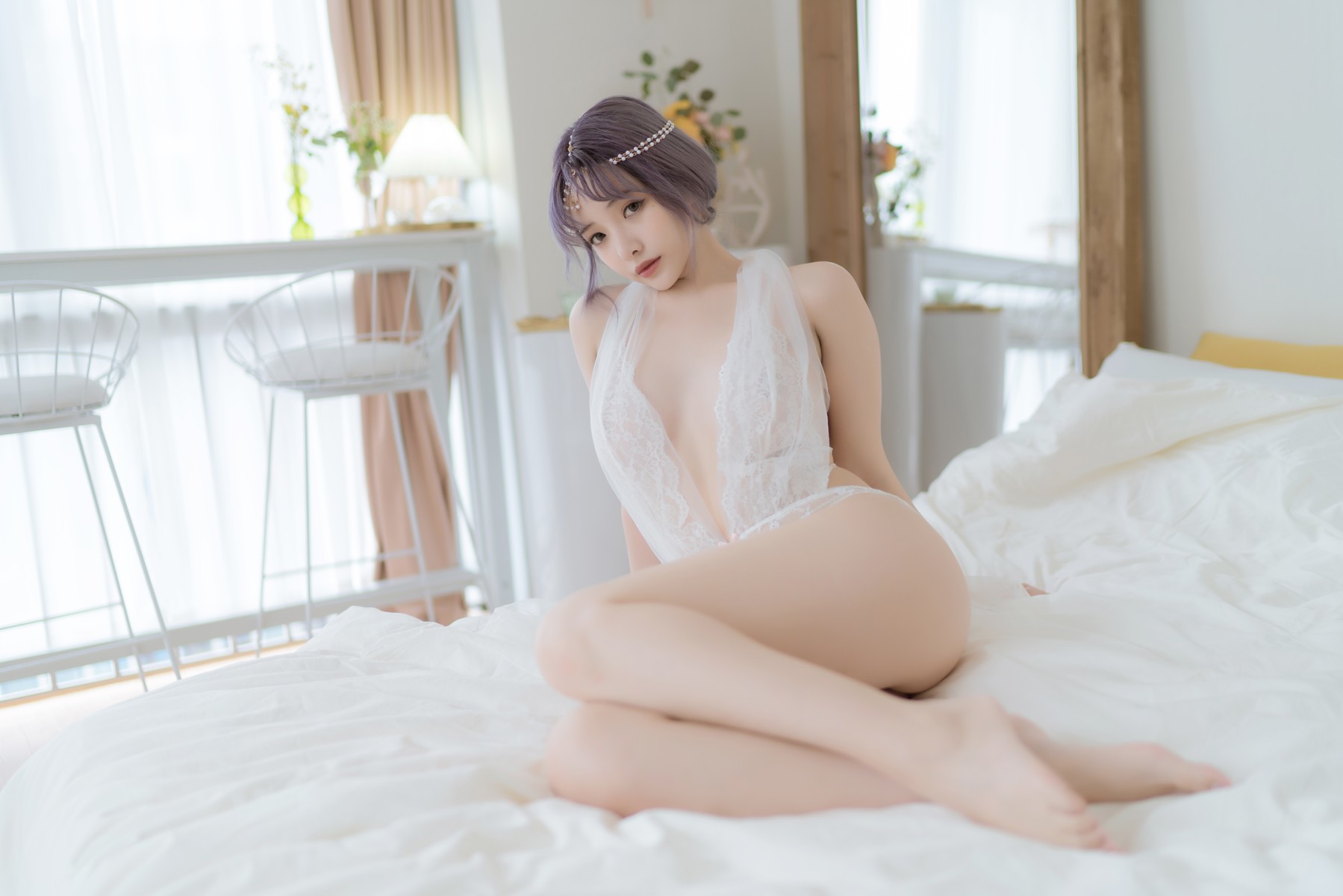 Cosplay 雯妹不讲道理 白色希腊(26)