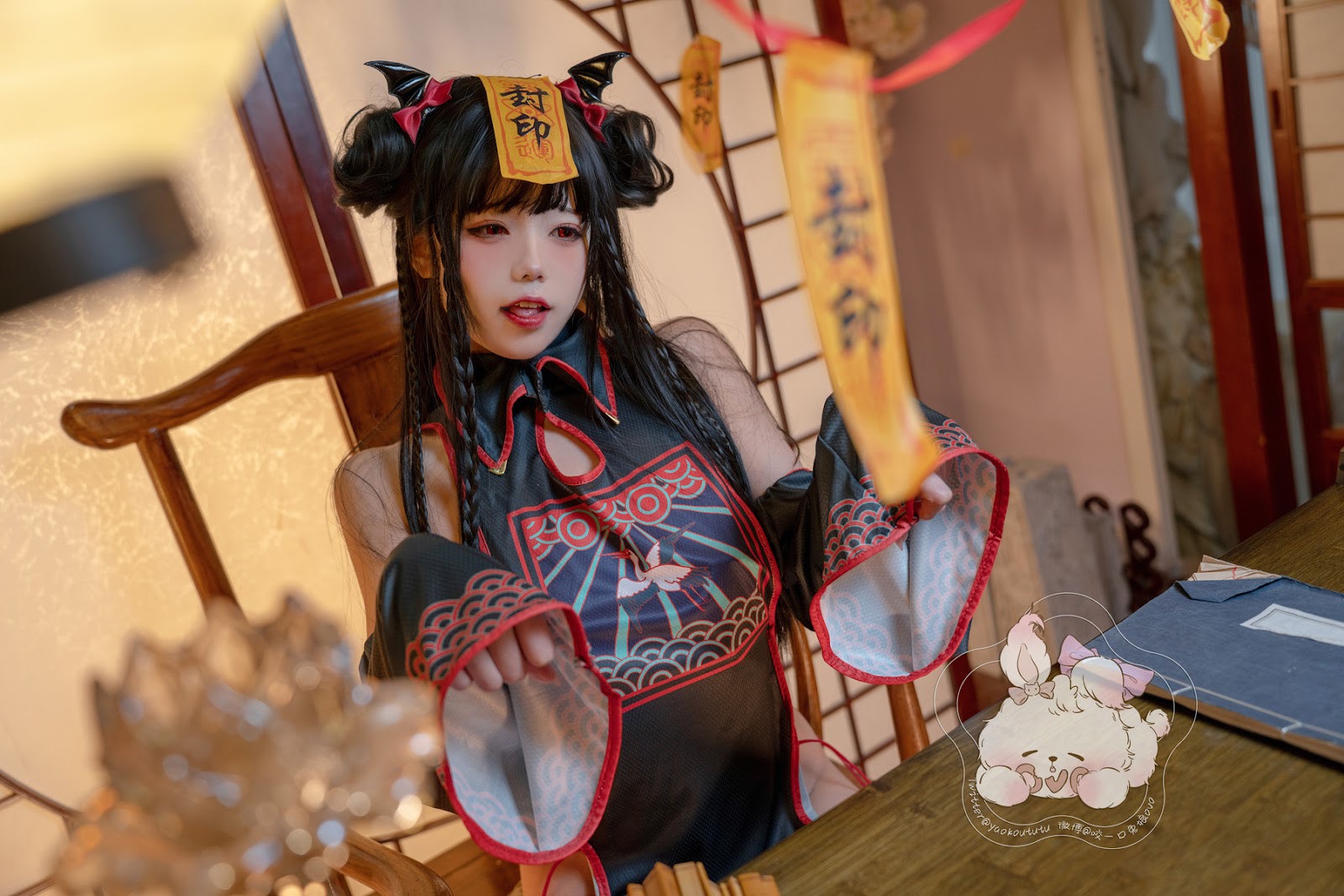 Cosplay 黏黏团子兔 僵尸蹲蹲