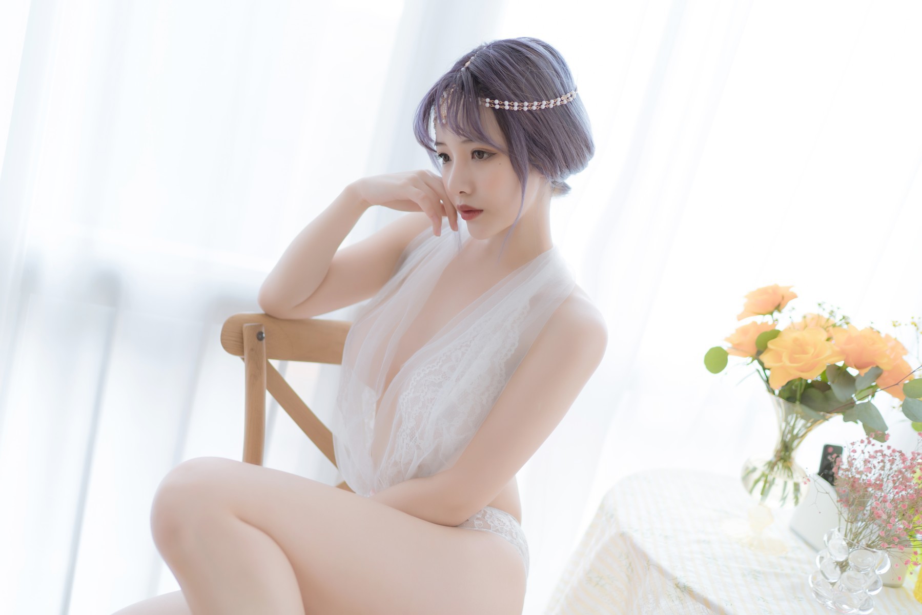 Cosplay 雯妹不讲道理 白色希腊(3)