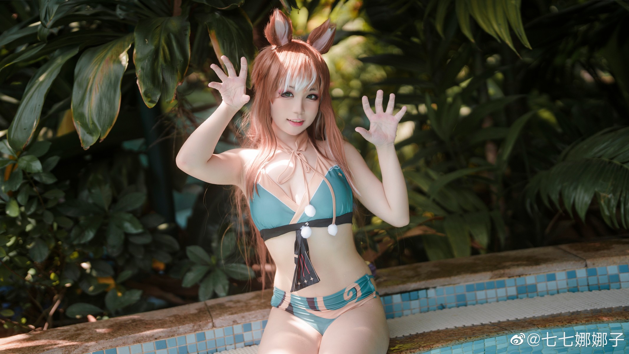 七七娜娜子 Cosplay 希娜吧 ​​​Swimsuit Ver(13)